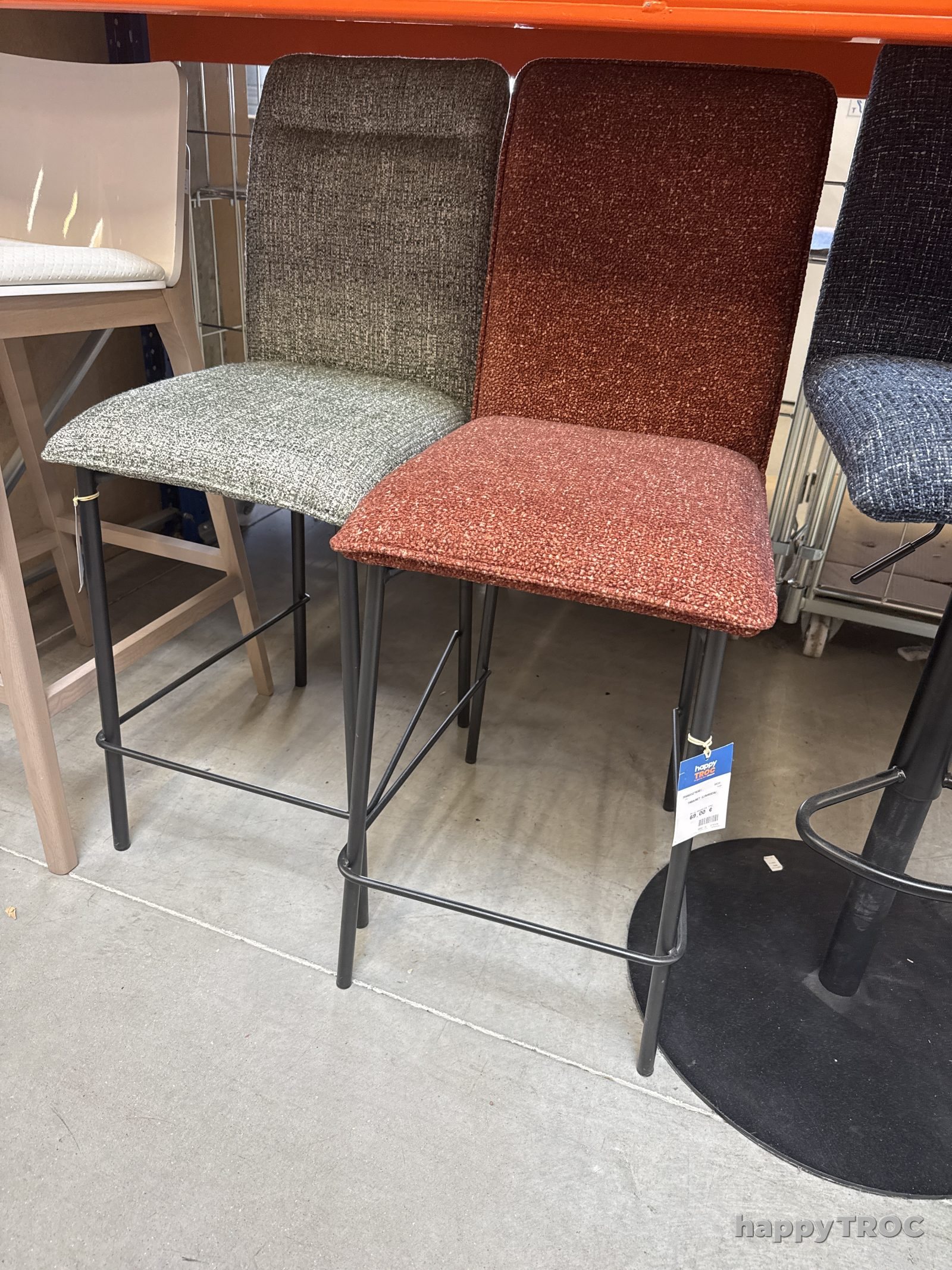 Tabouret de bar neuf en destockage