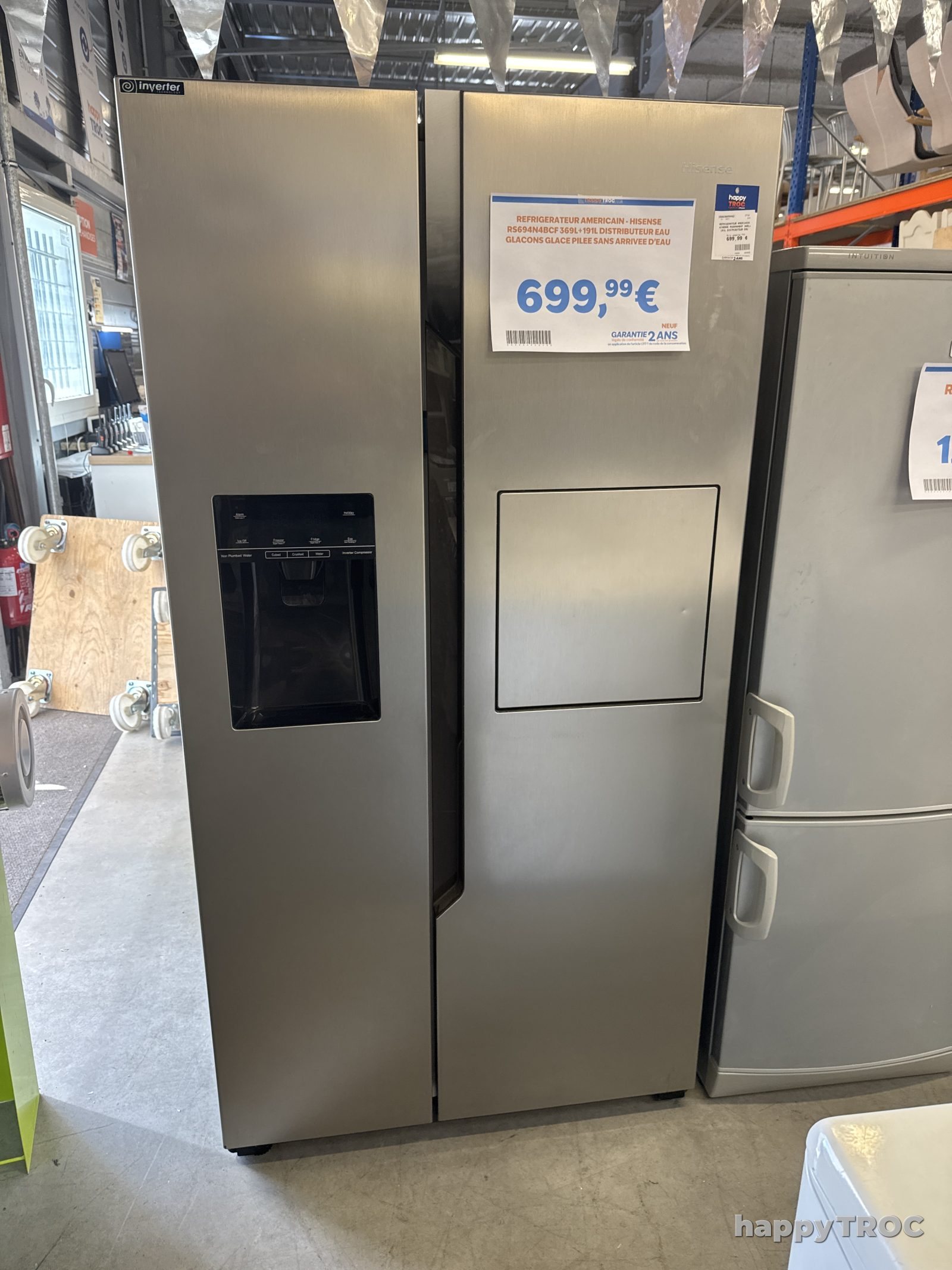 Frigo réfrigérateur Américain Hisense