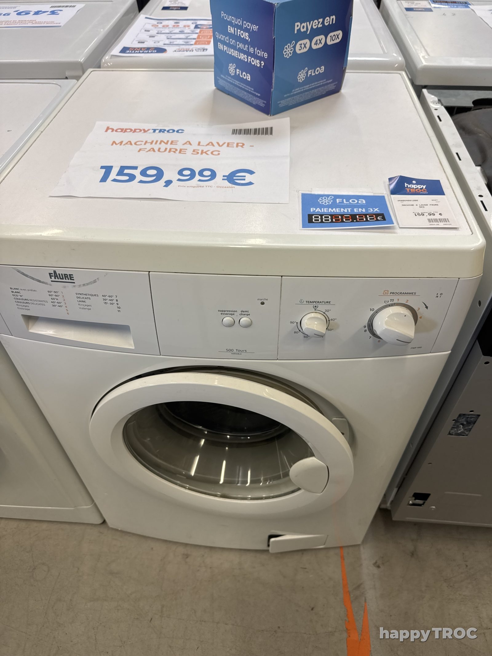 Machine à laver Faure 5kg