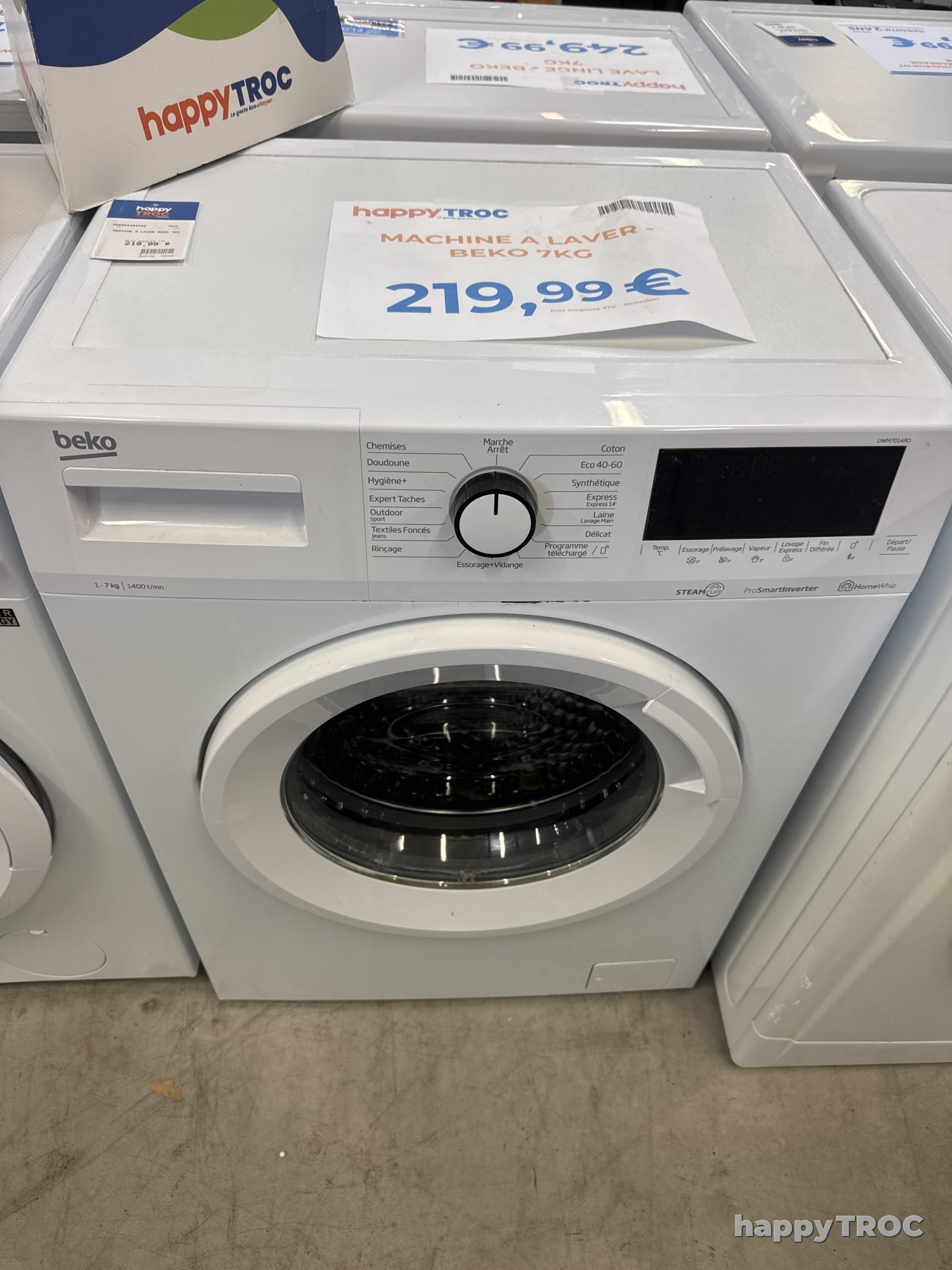 machine à laver Beko 7kg