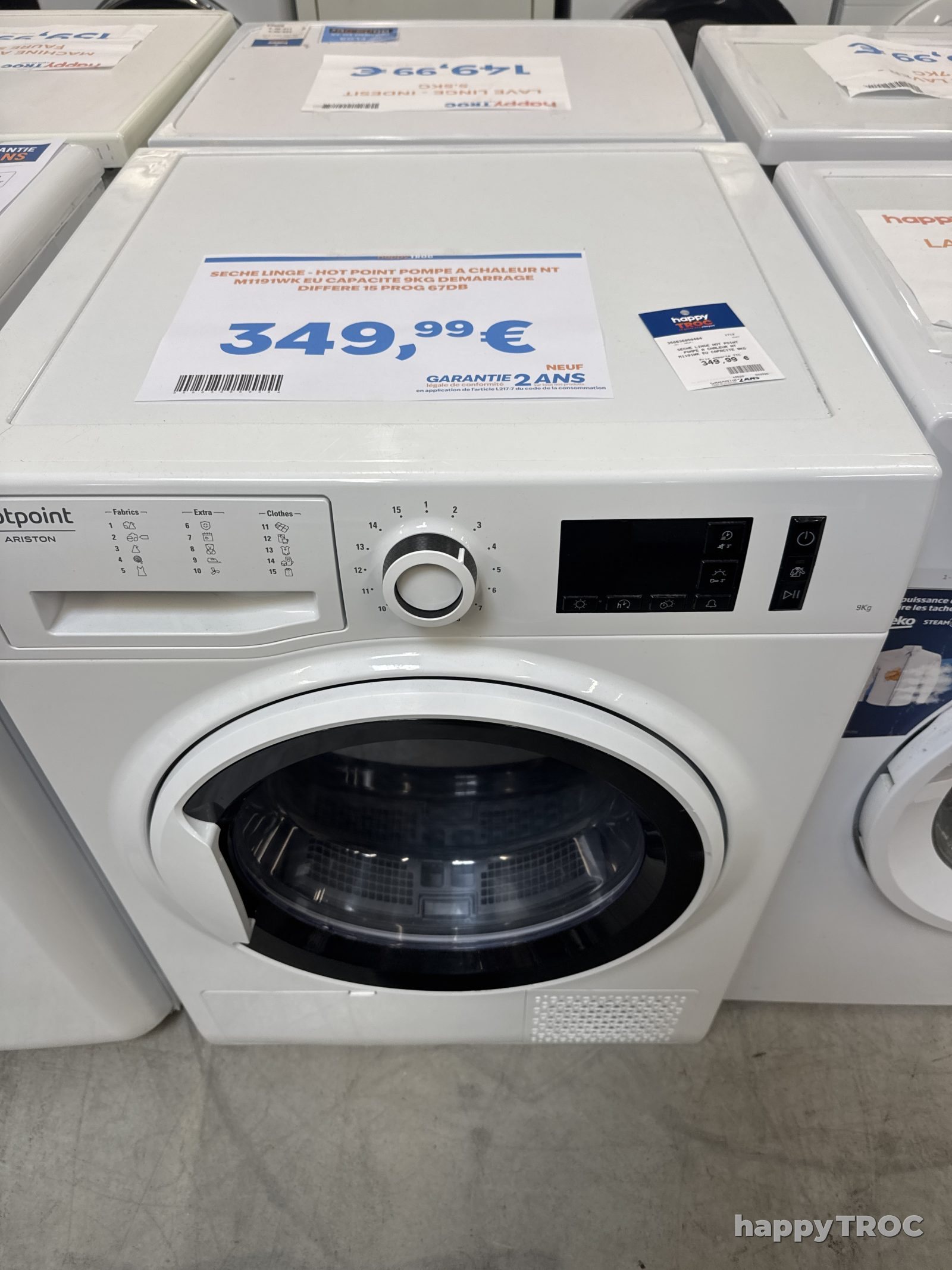 Sèche Linge Hit Point Pompe à chaleur M1191wk 9kg