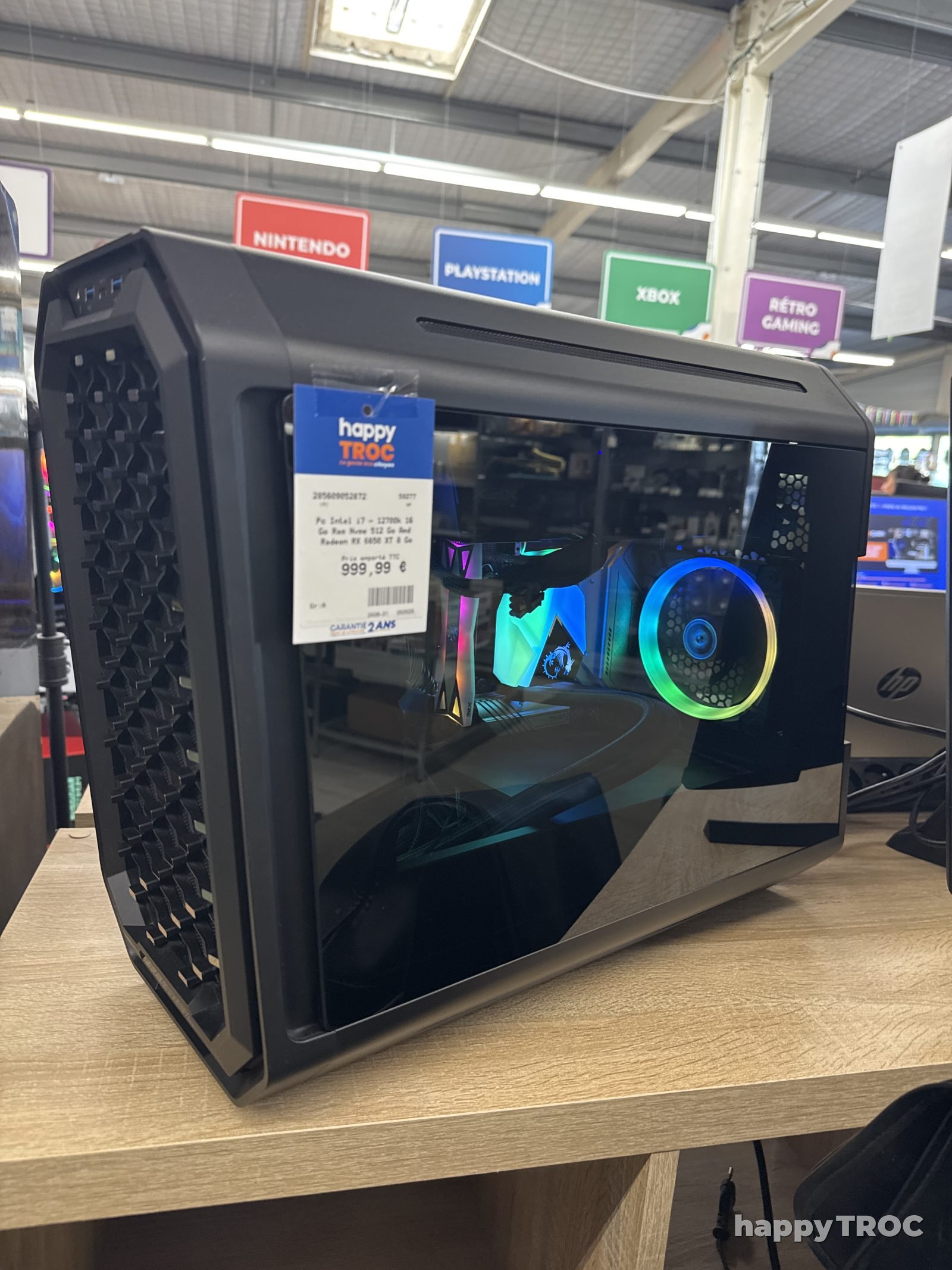 Pc Intel i7 12700k 16 Go Ram Nvme 512 Go Amd Radeon RX 6650 XT 8go
