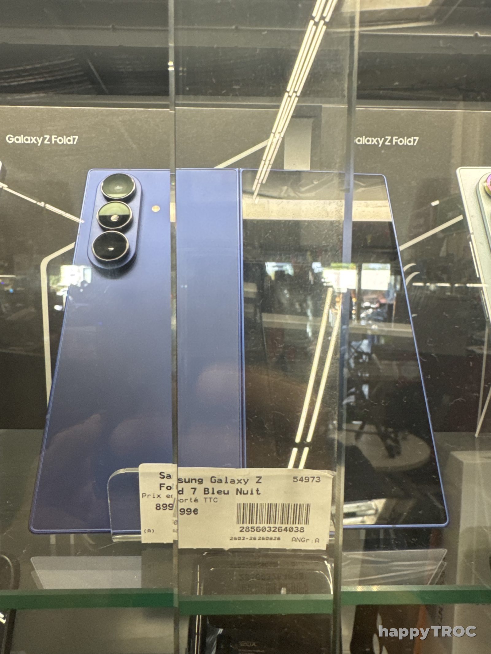 Téléphone Samsung Galaxy Z Fold 7 bleu nuit