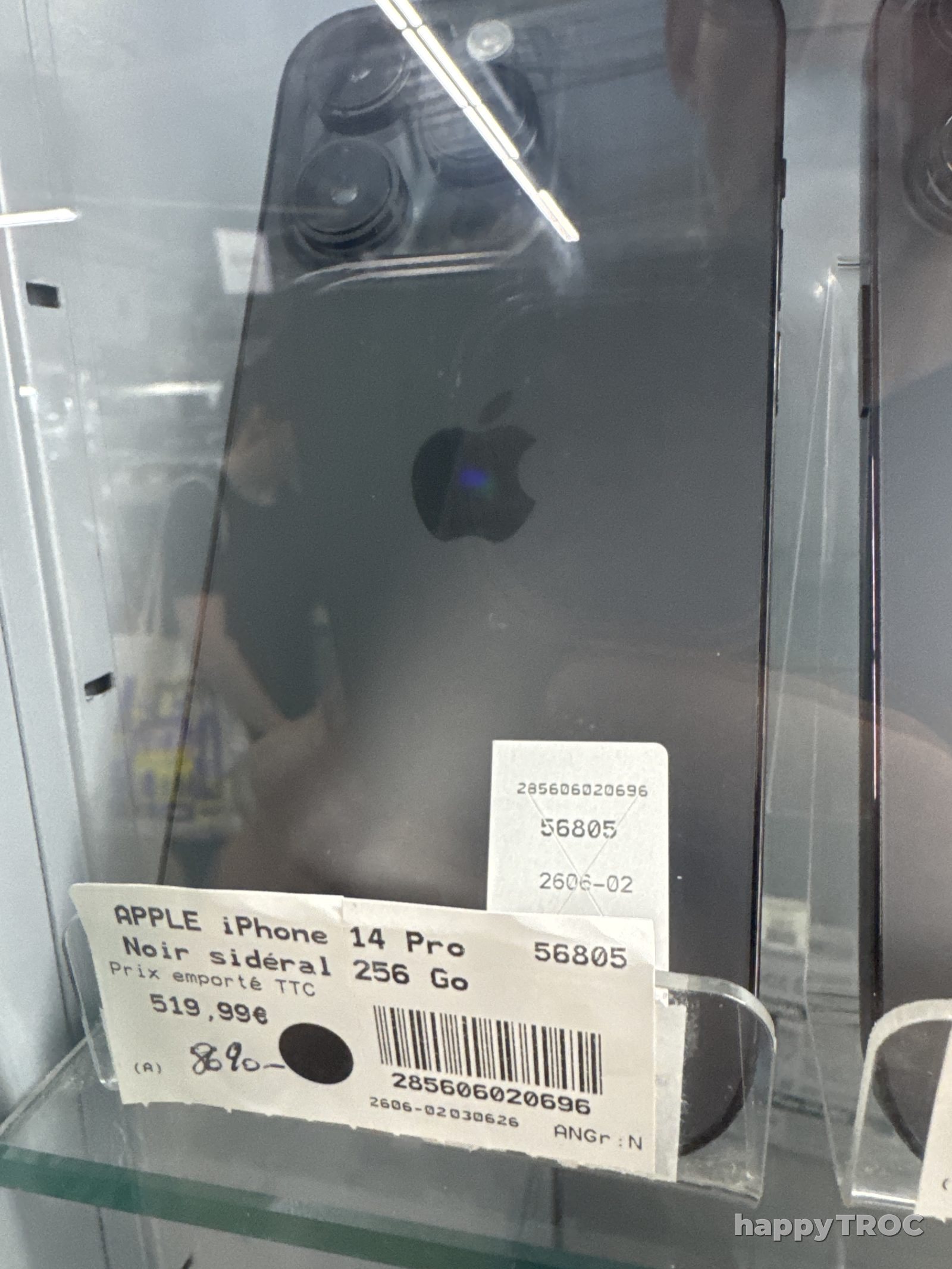 Téléphone Apple IPhone 24 Pro noir sidéral 256 Go