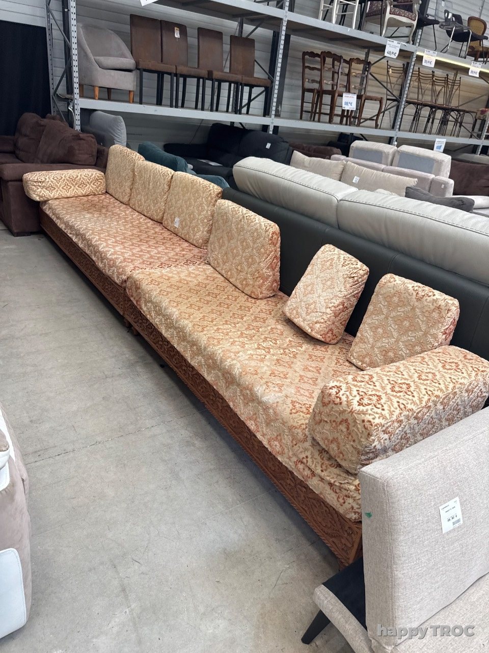 Ensemble de deux banquettes marocaine possible poser en angle