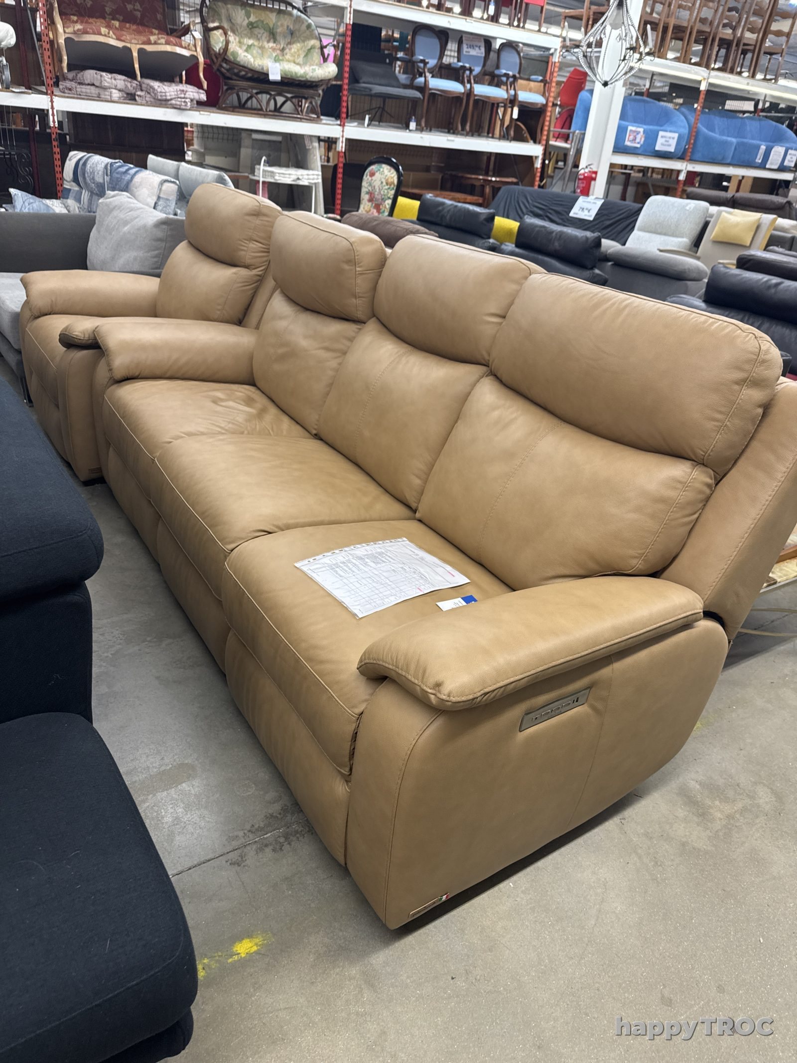 Canape relax poltrone sofa chargeur induction 6 moteurs tiroirs