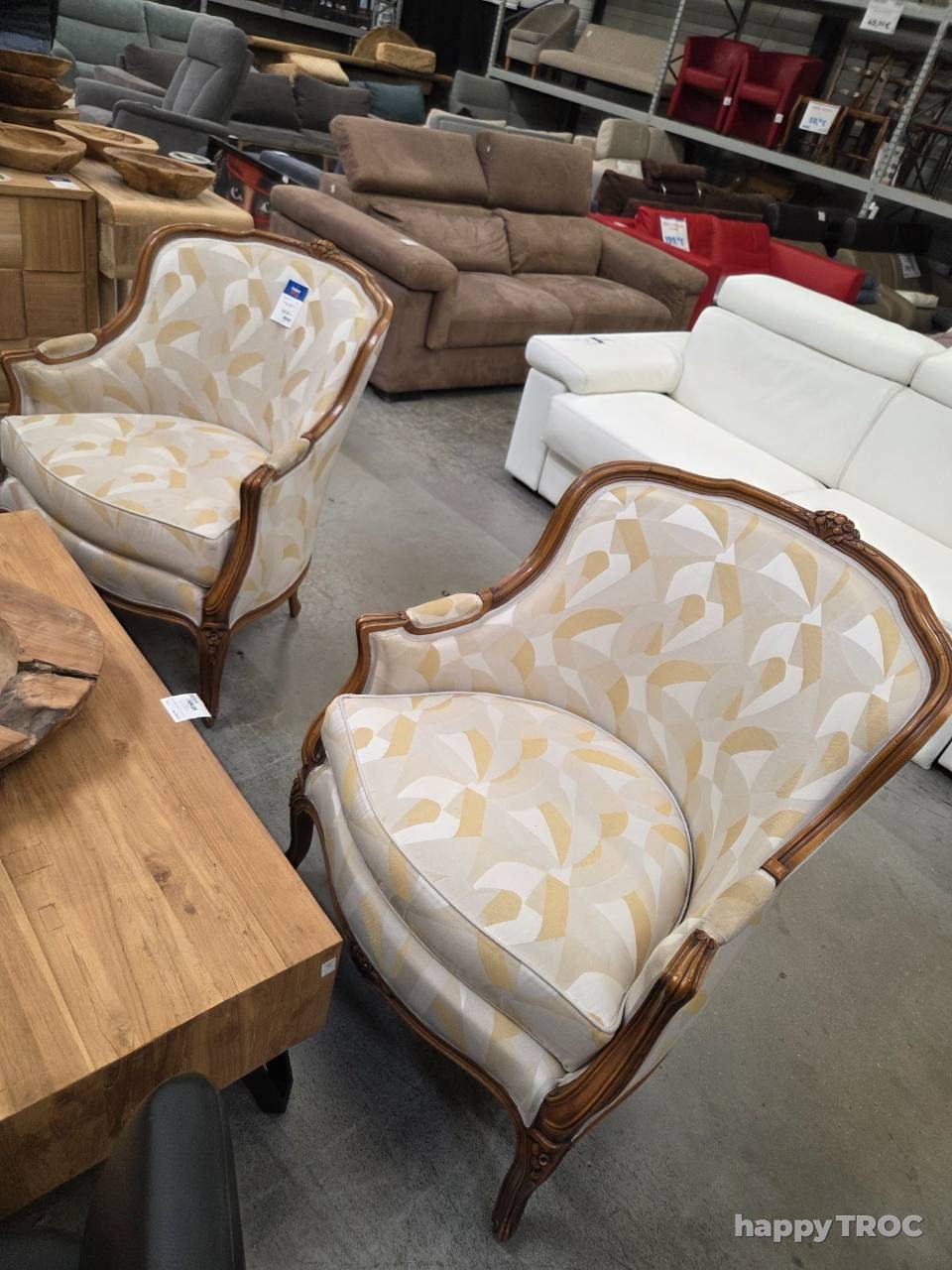 Fauteuil bergere la paire