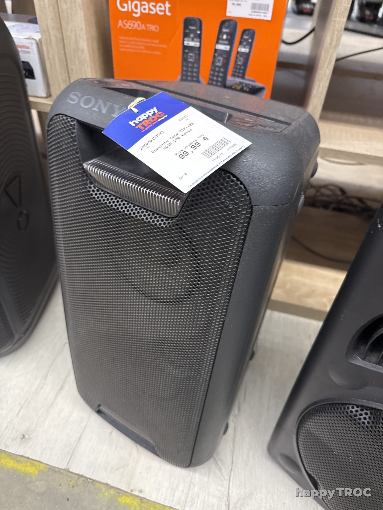 enceinte Sony Gtk xb5 200 watts