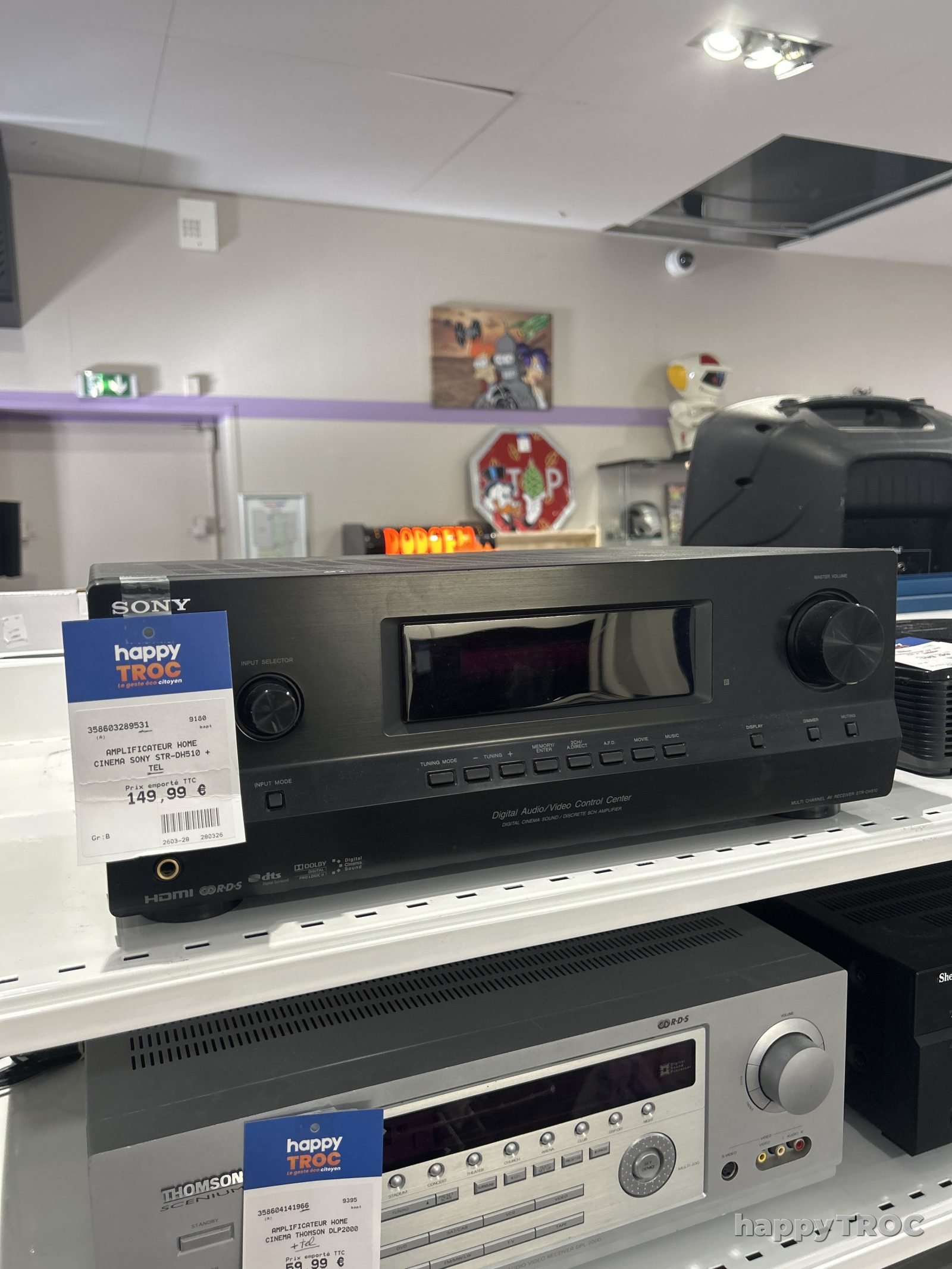 Amplificateur home cinema sony str-dh510 + télécommande