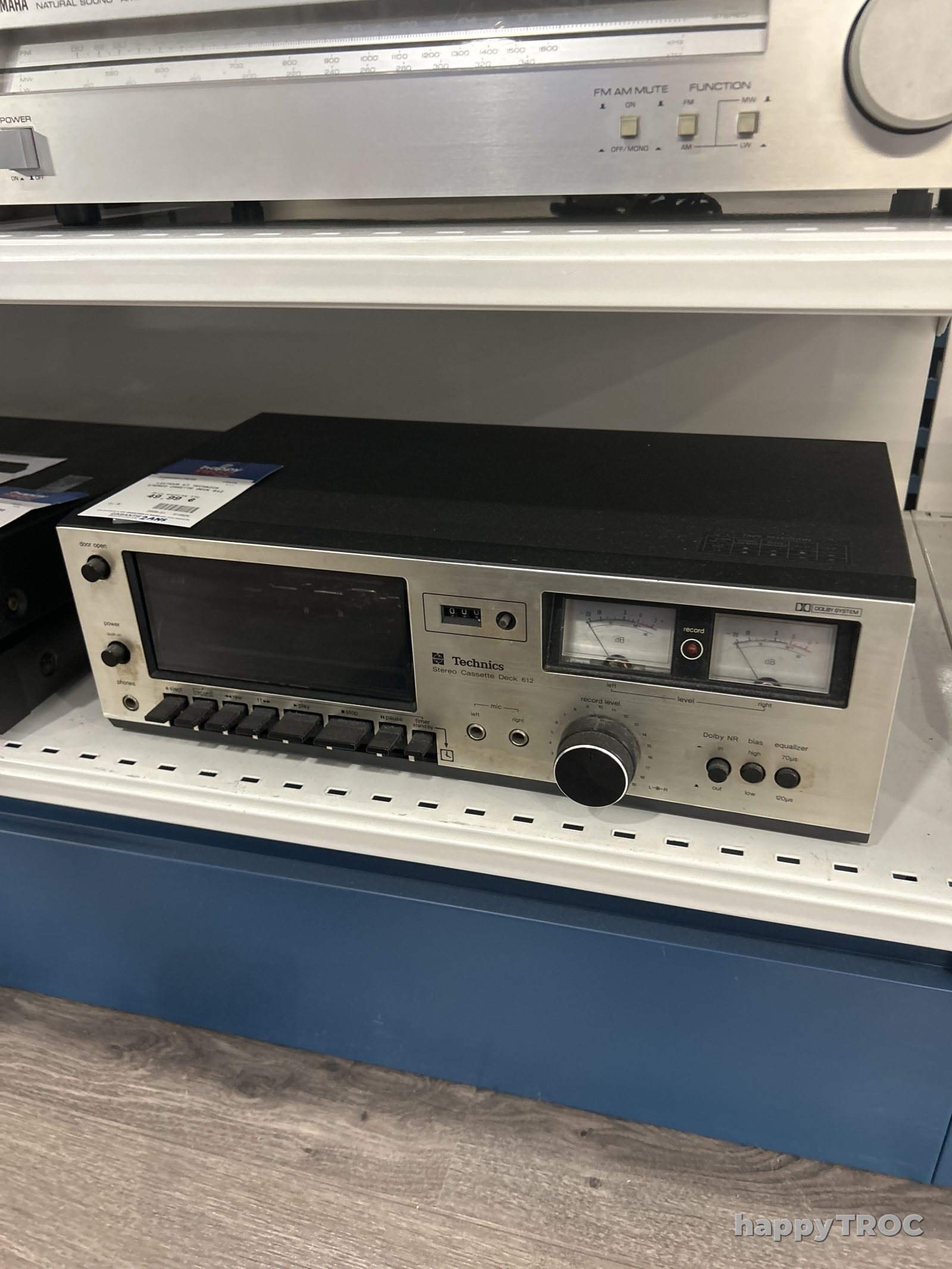 lecteur k7 technics stereo casette deck 612