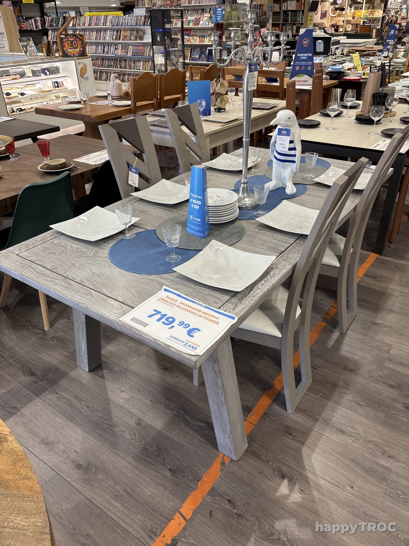 Table Mr Meuble 290x100 Allongés Intégrées