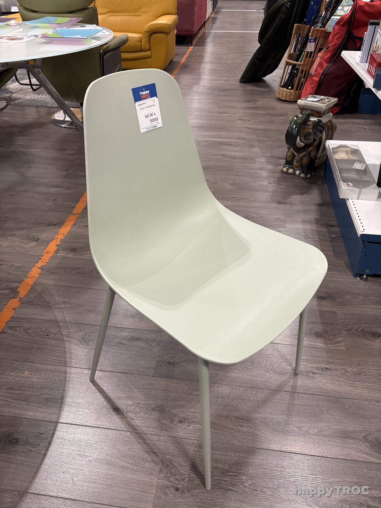 Chaise x4 couleur bleu
