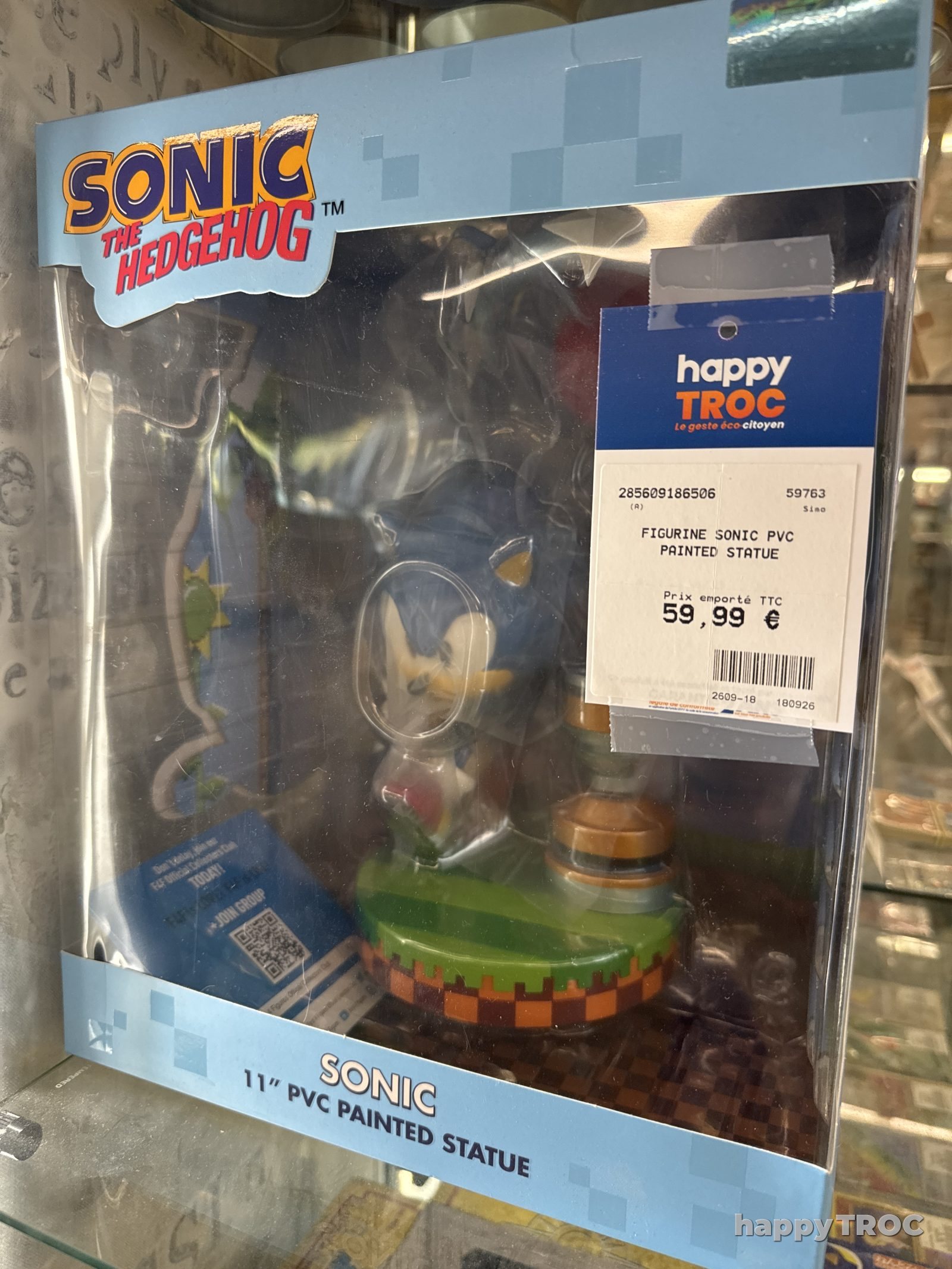 Figurine sonic pvc painted statue