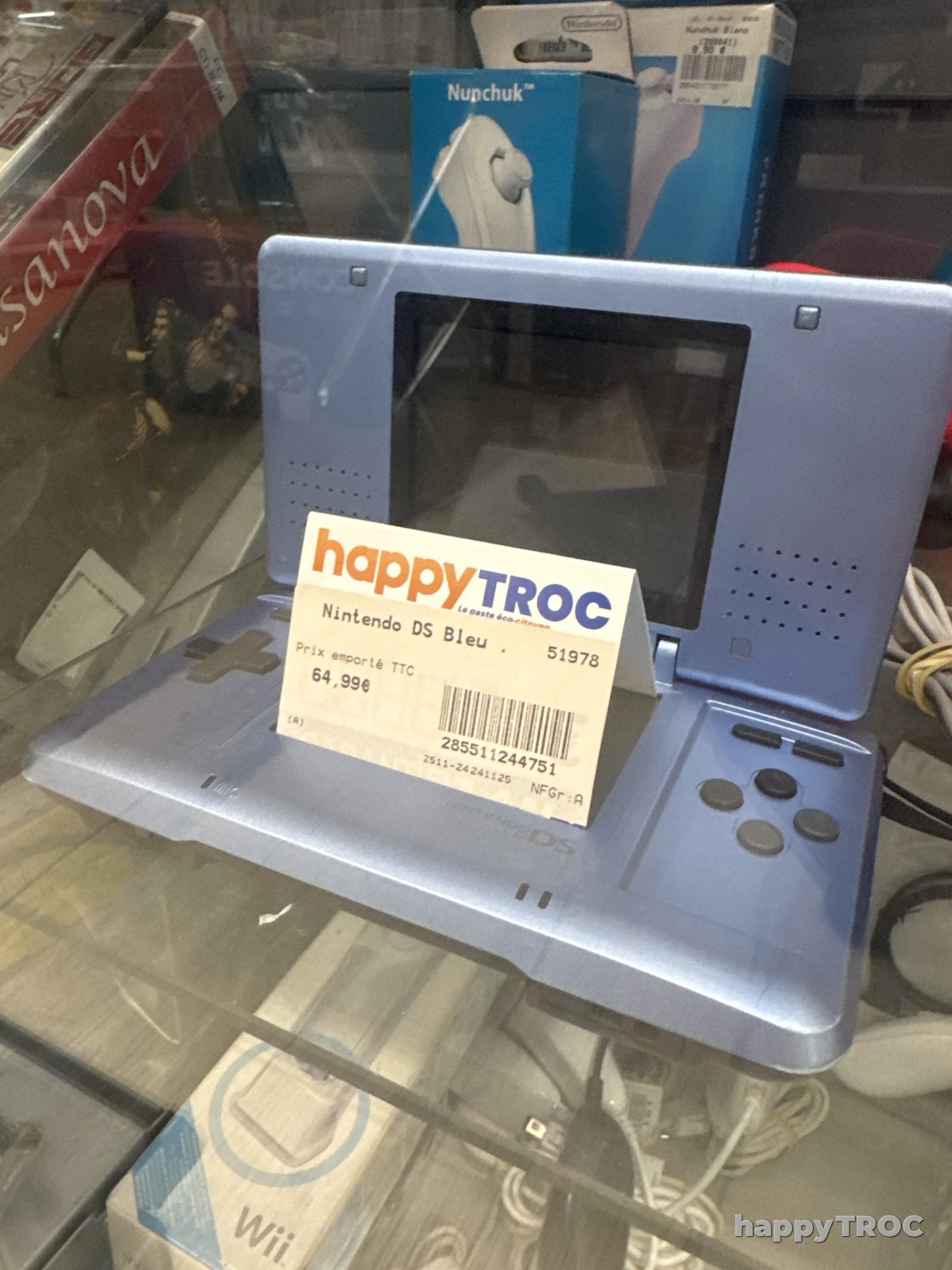 Console de jeux Nintendo DS bleu