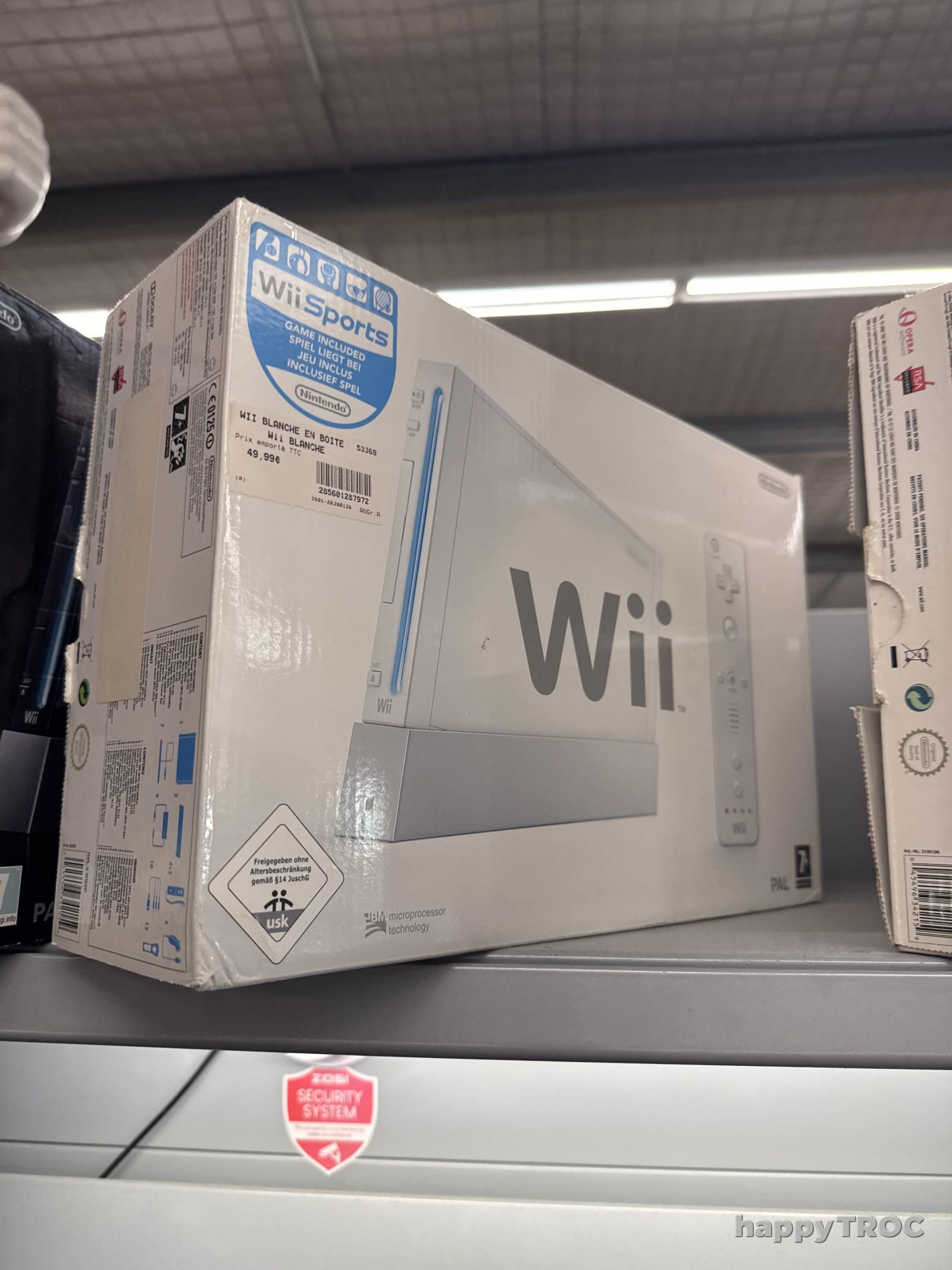 Wii blanche console de jeux en boite