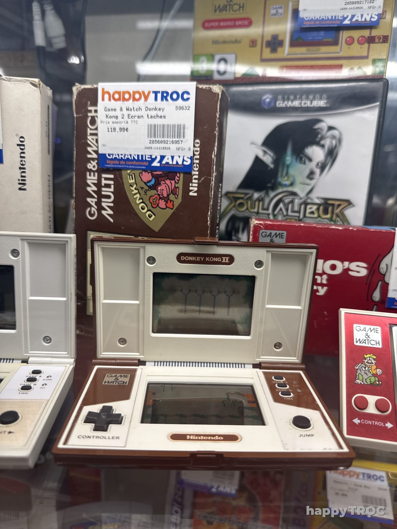 Console lcd Nintendo, Donkey Kong II, game and watch