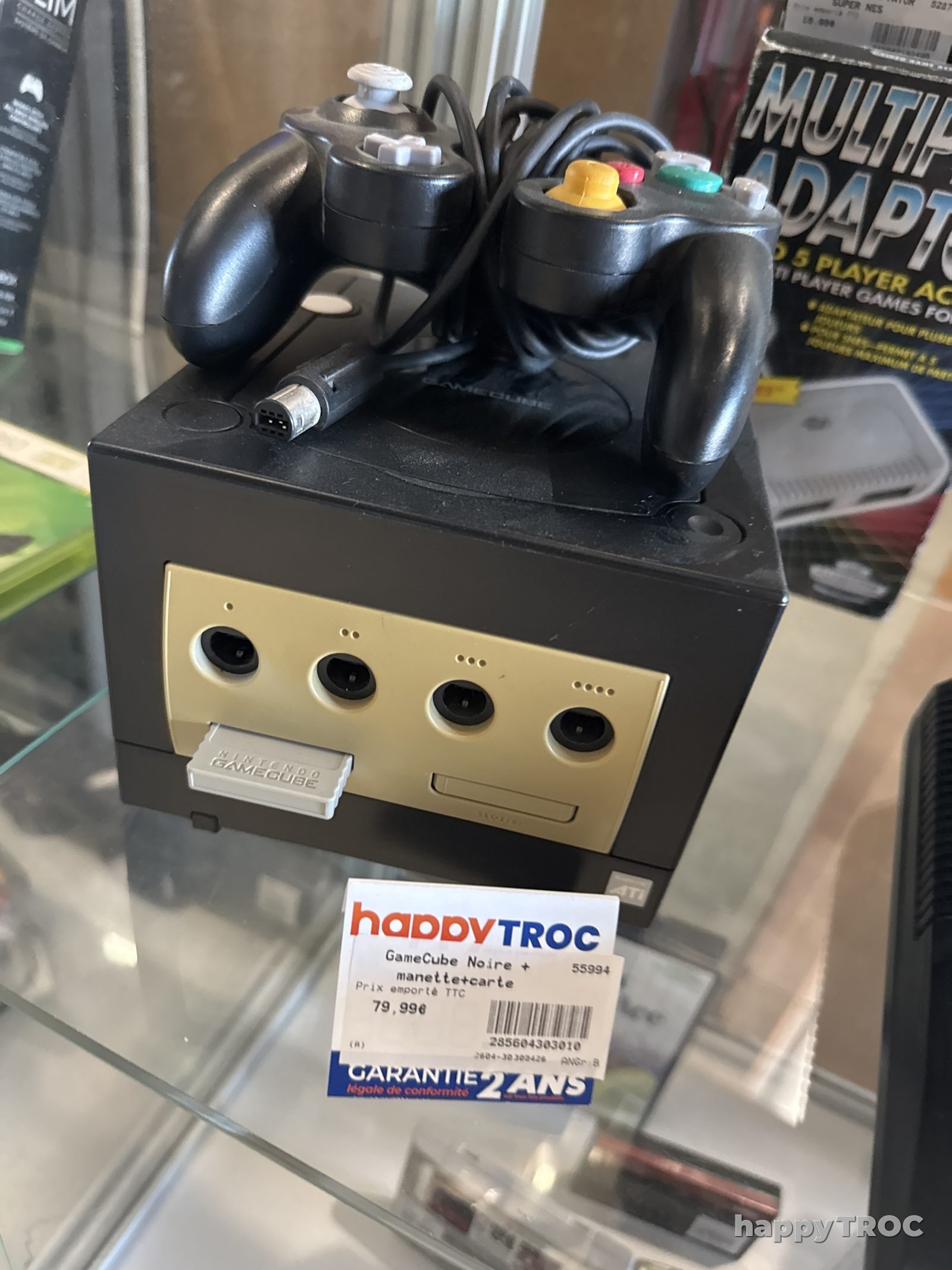 Console de jeux, game cube  et manette