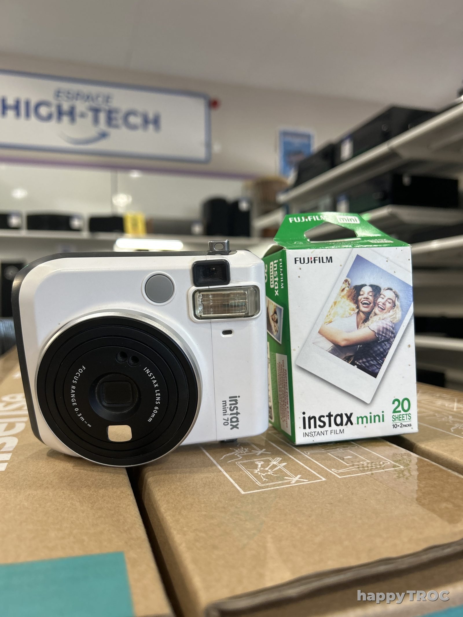 Instax Mini 70 Blanc + 1 Boîte de Pellicules
