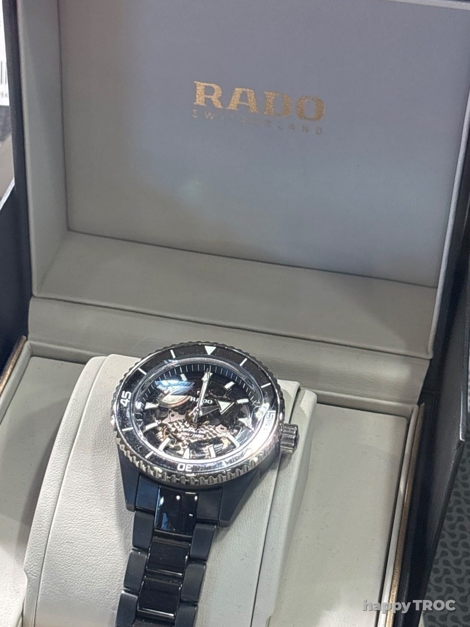 Montre rado captain cook coeur ouvert