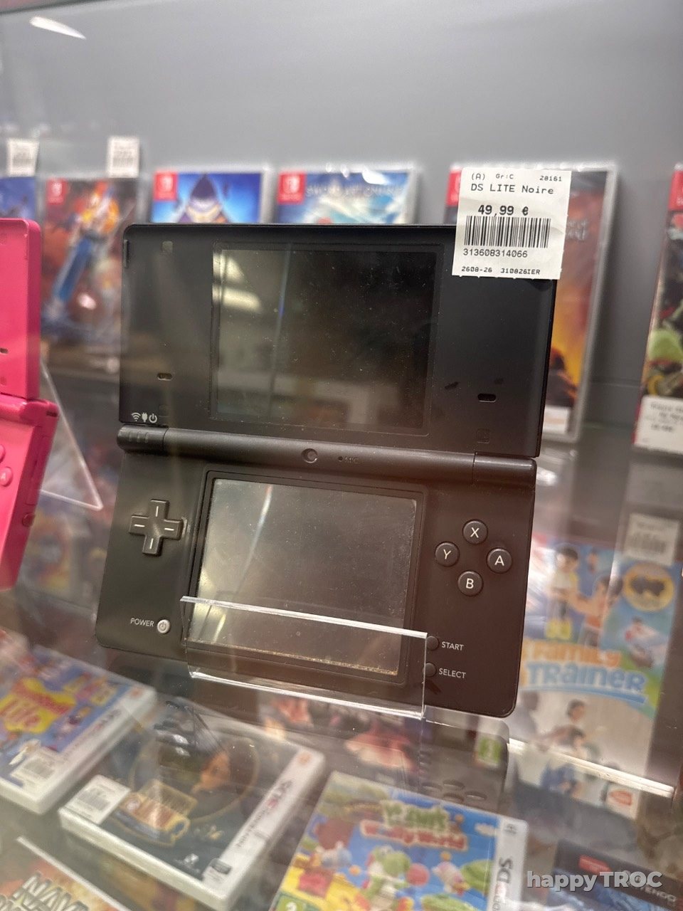 Console de jeu, Nintendo DS Lite, noir, sans boîte sans chargeur