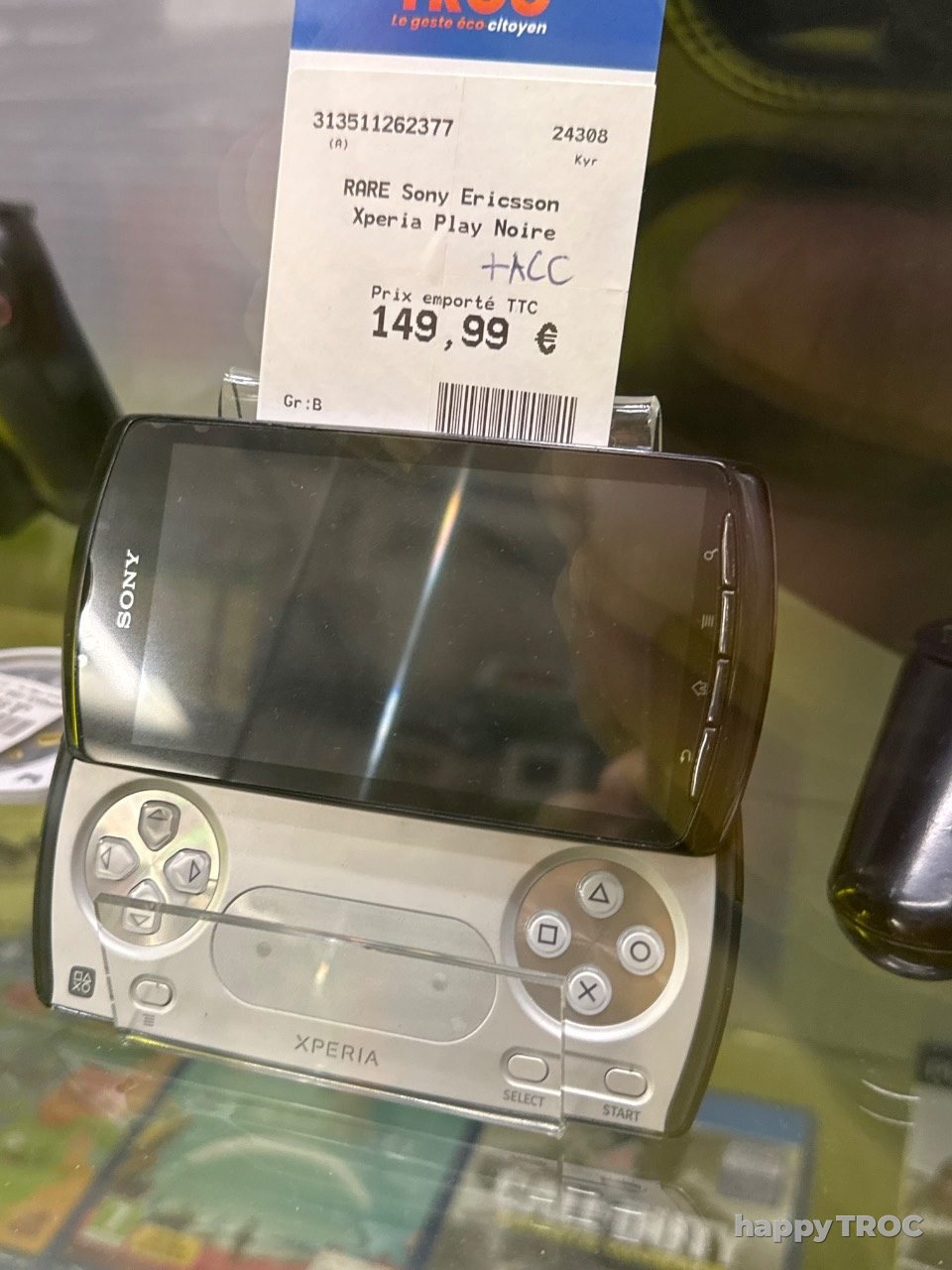 Rare, console, Sony Ericsson, Xperia, Play noire