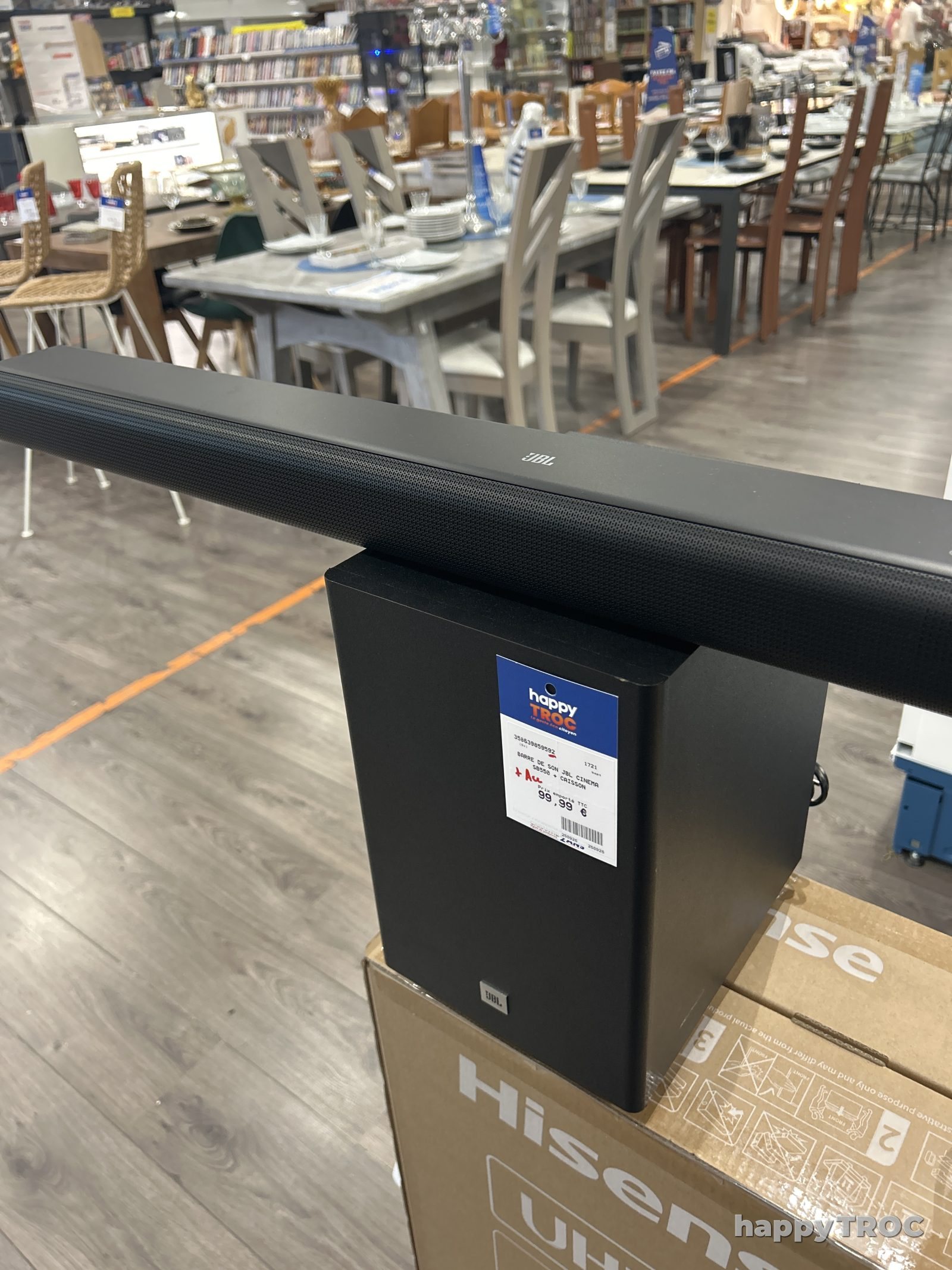 Barre de son jbl cinema sb550 + caisson