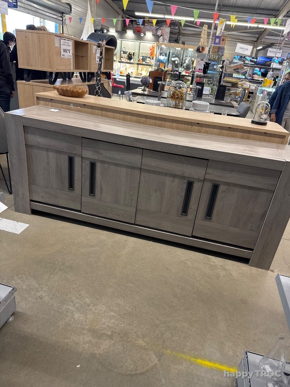 Enfilade grise moderne