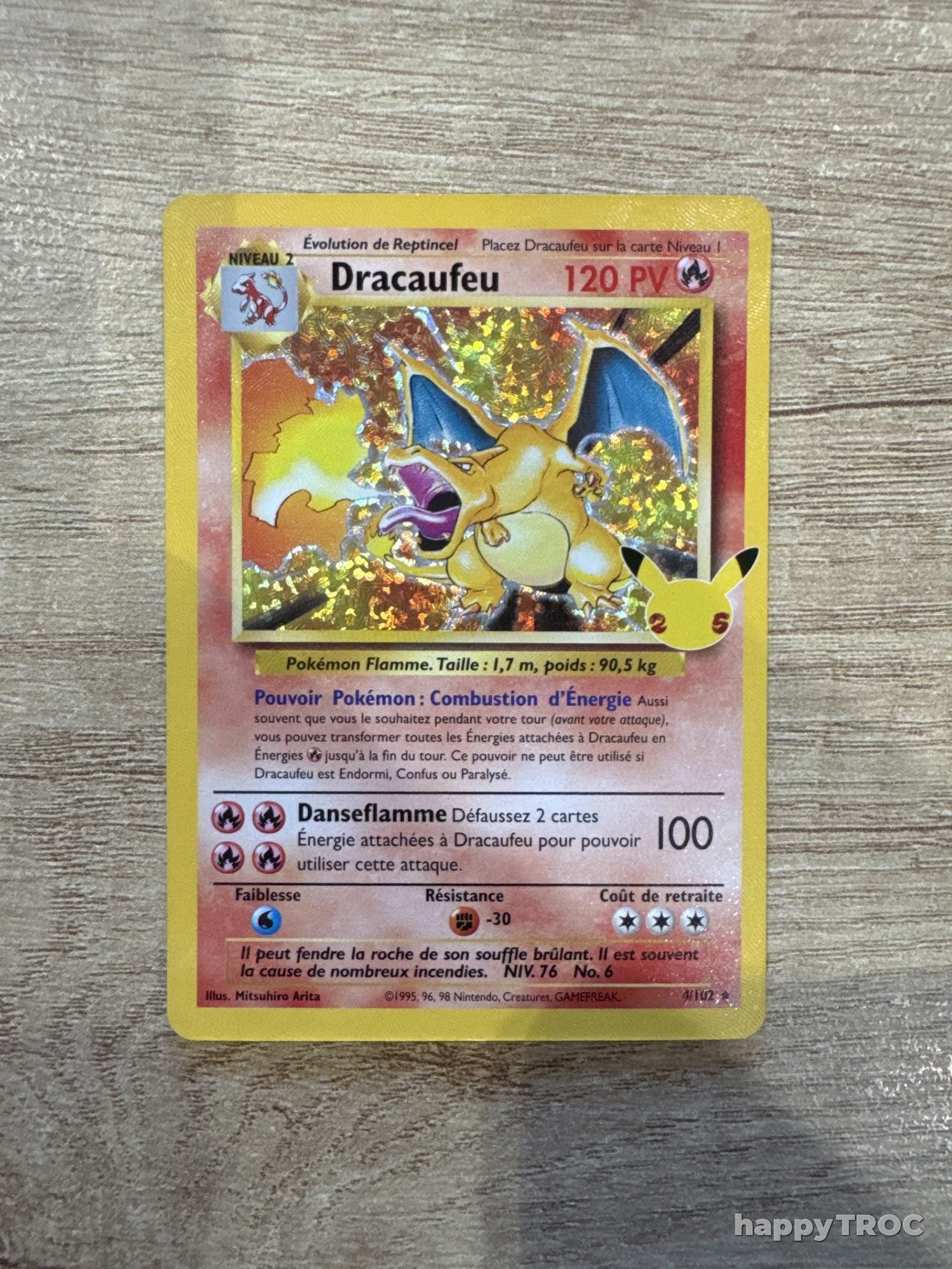 Carte pokemon dracaufeu