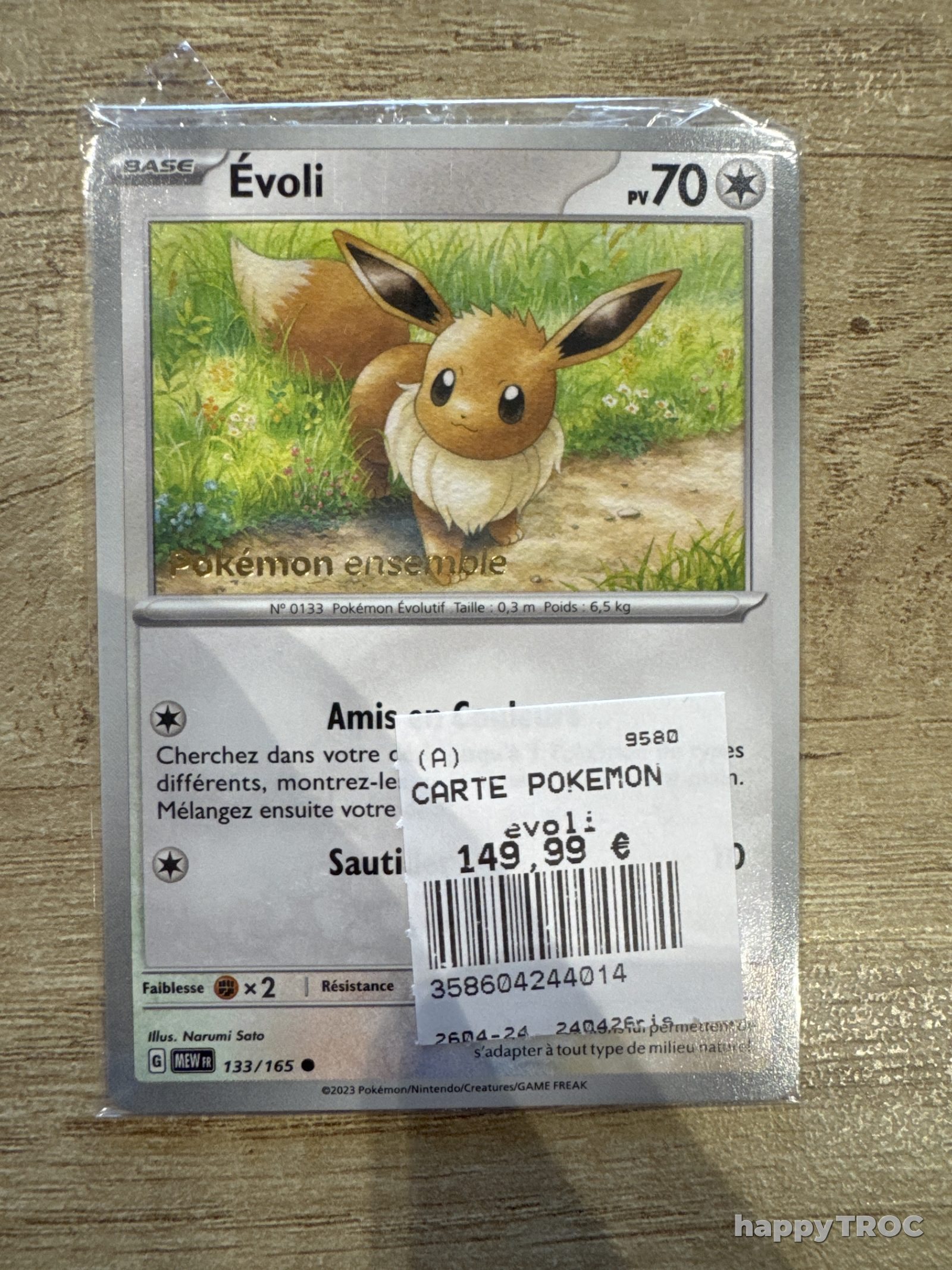 Carte Pokémon évoli