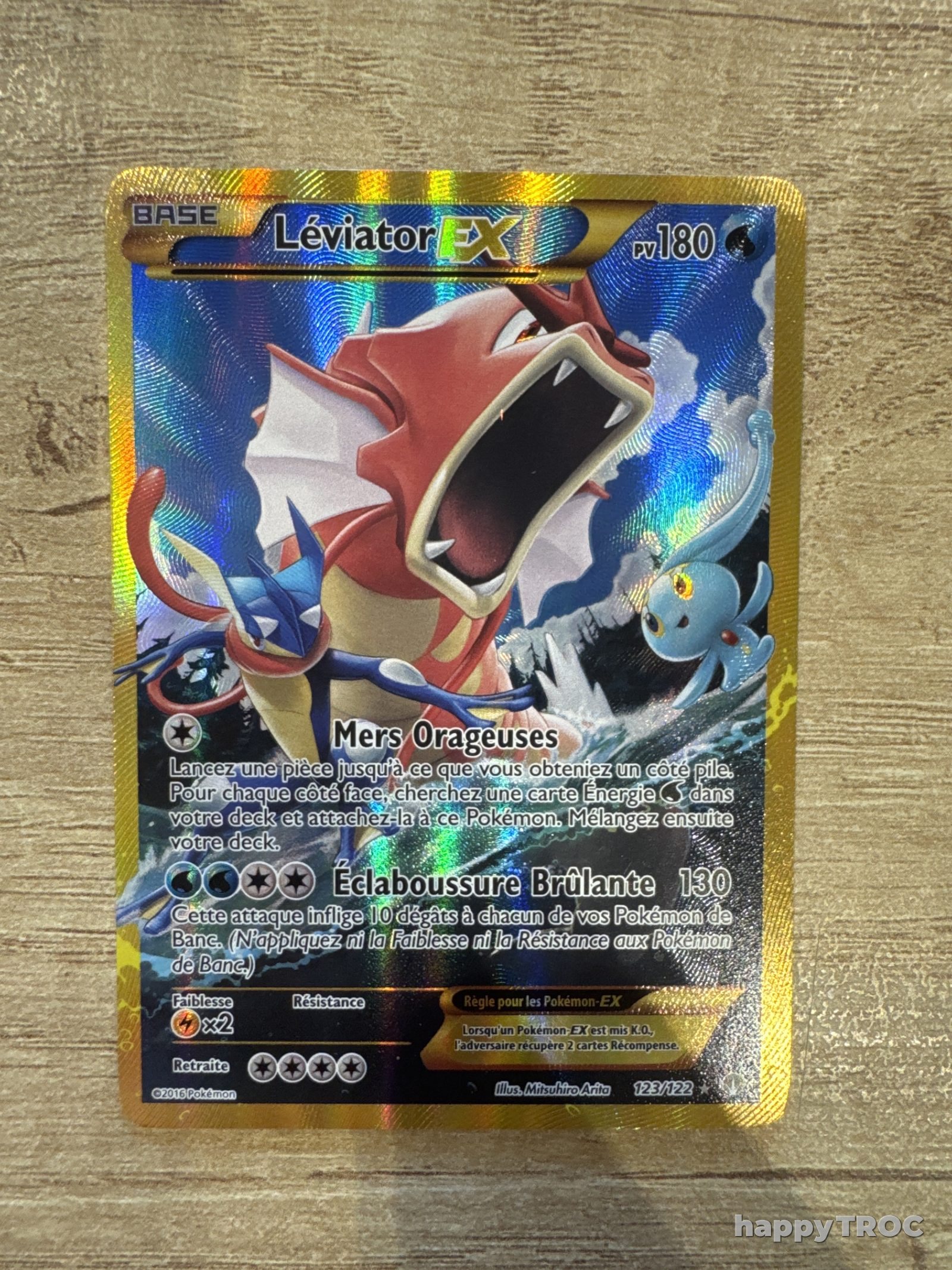 Carte pokemon leviator ex