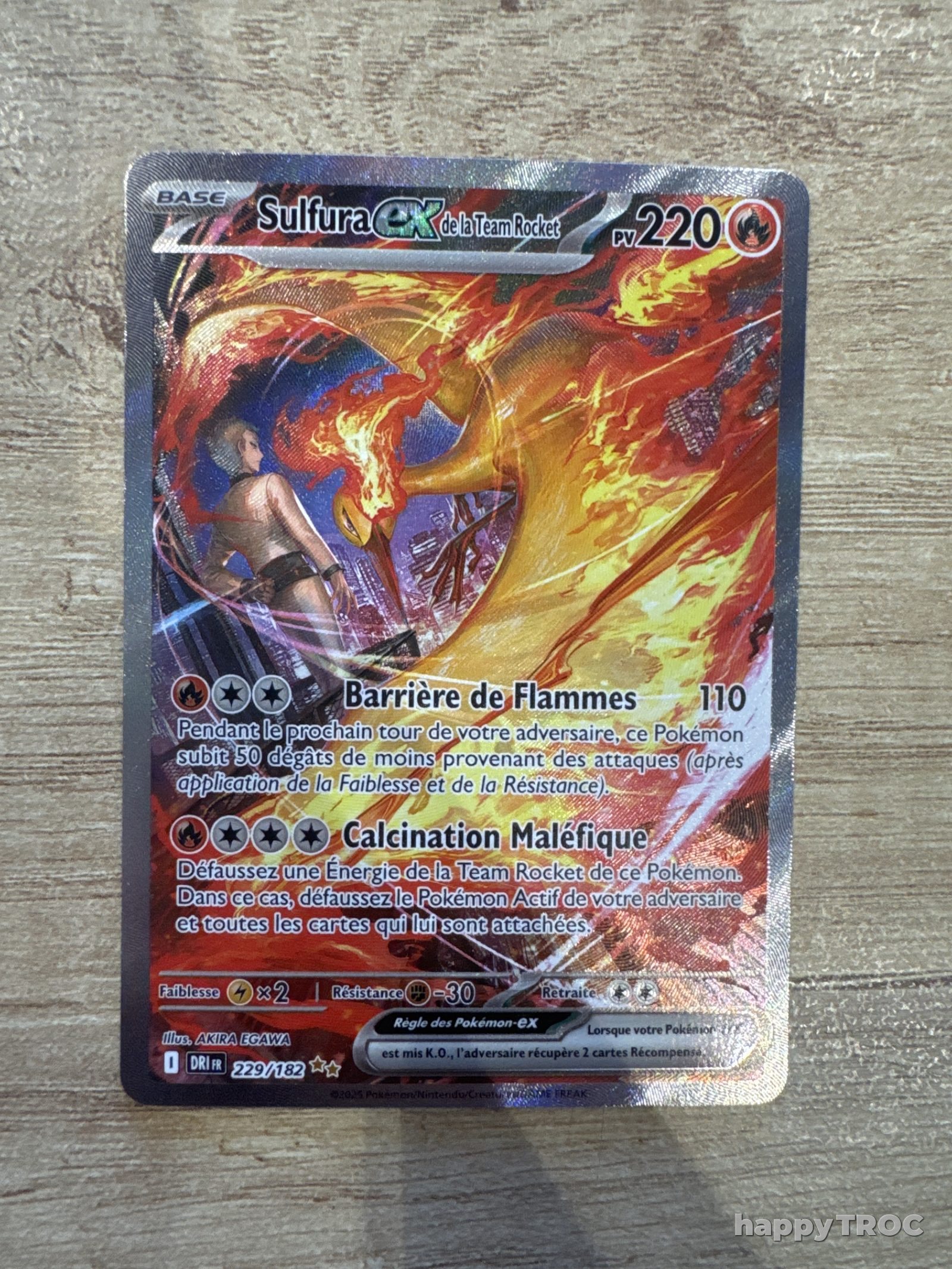 Carte pokemon sulfura ex