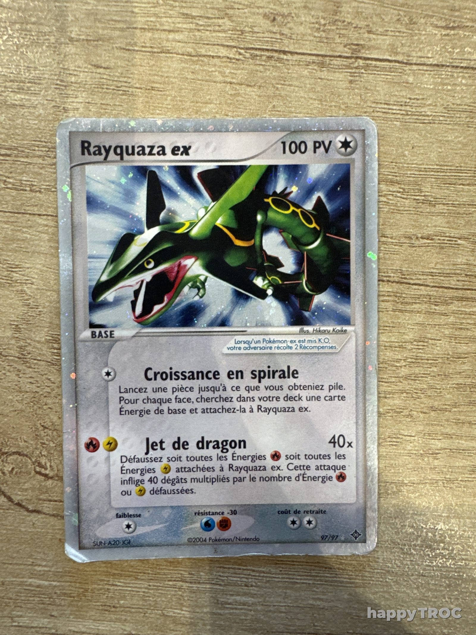 Carte pokemon rayquaza ex