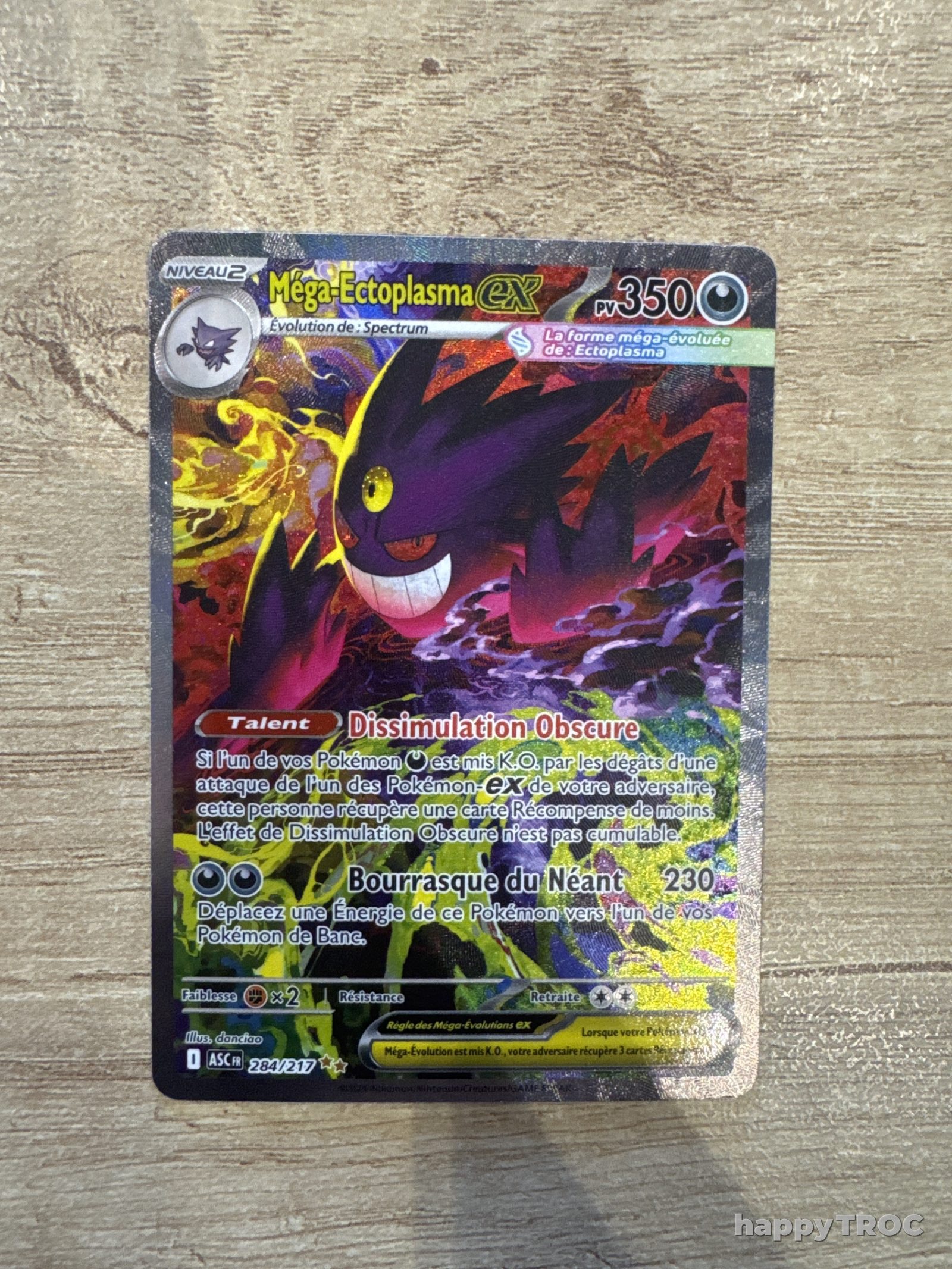 Carte pokemon mega ectoplasma