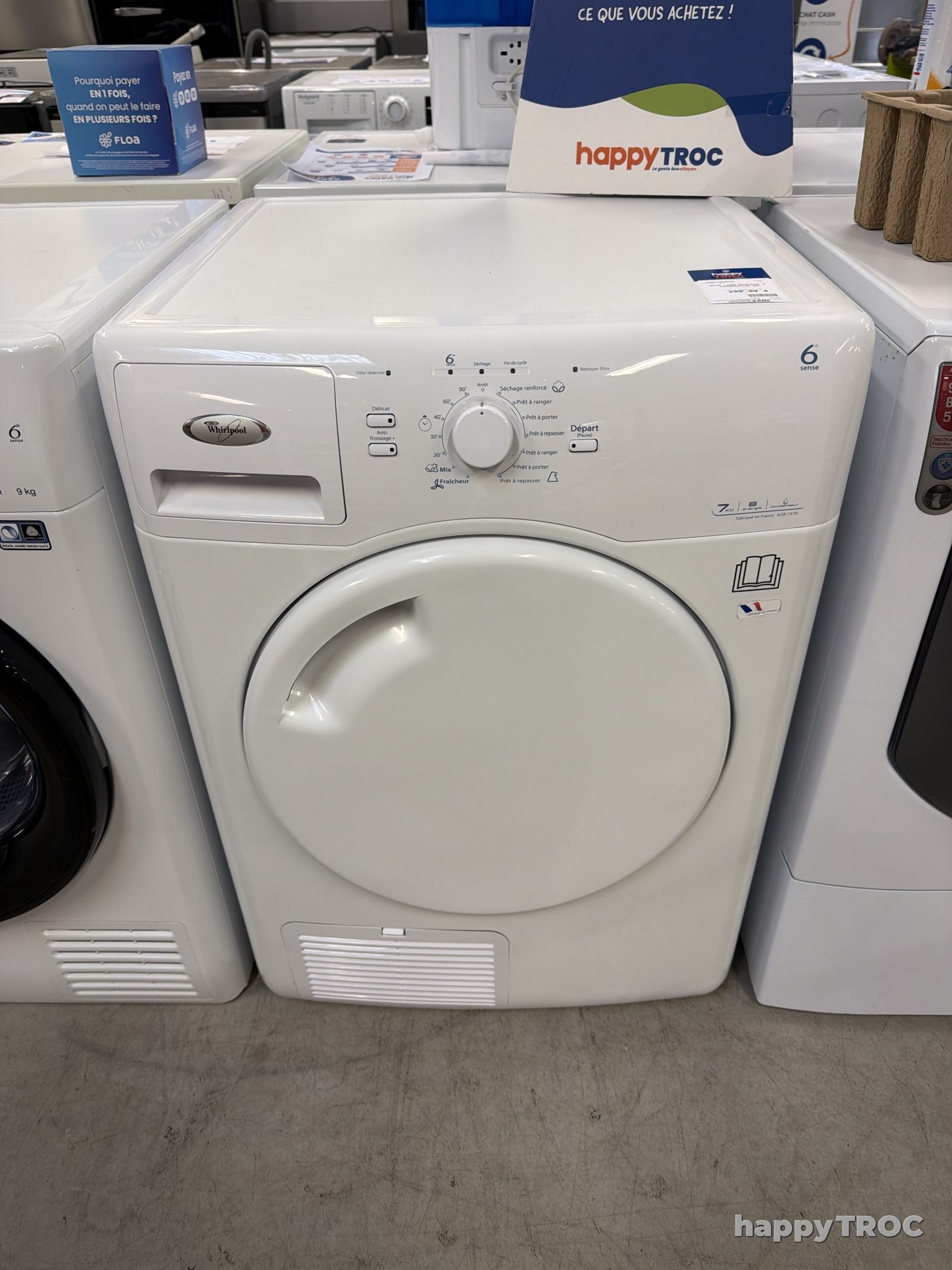 sèche linge Whirlpool à condensation 7kg