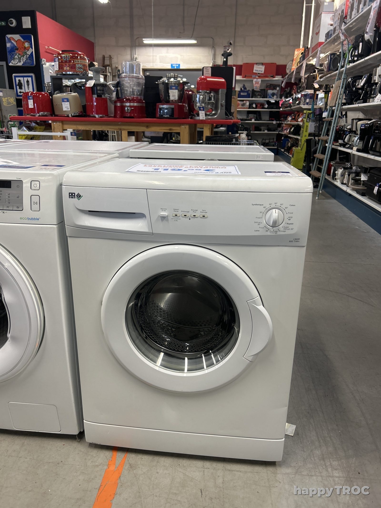 Lave linge far 5k essorage 600 tr/min