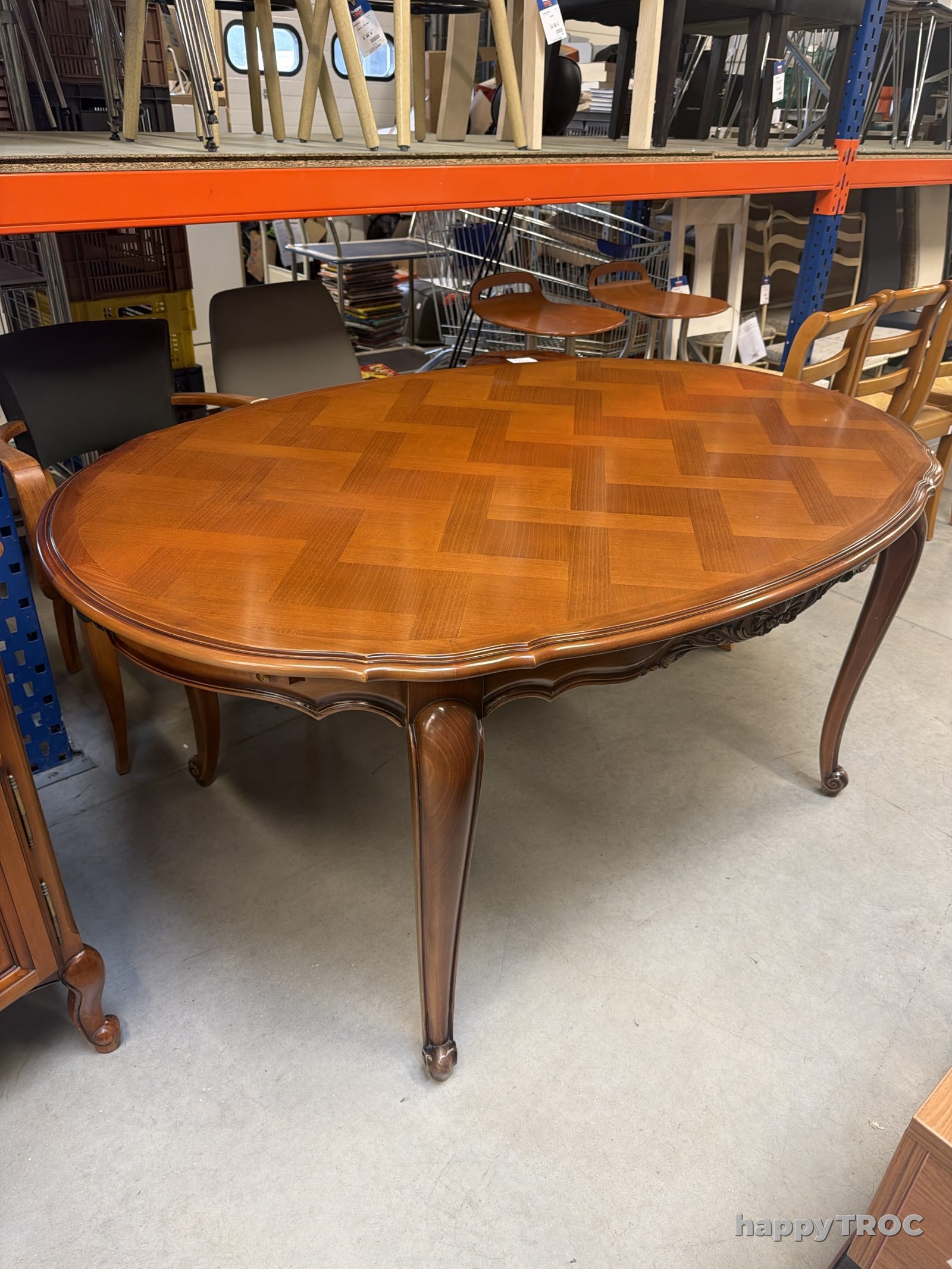 Table bois style Louis XV
