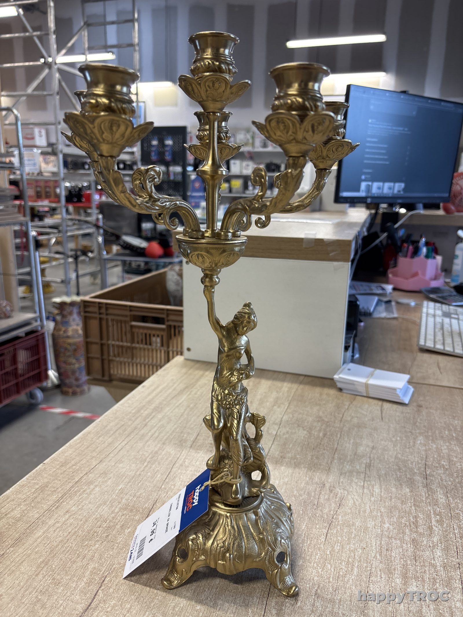Chandelier en bronze