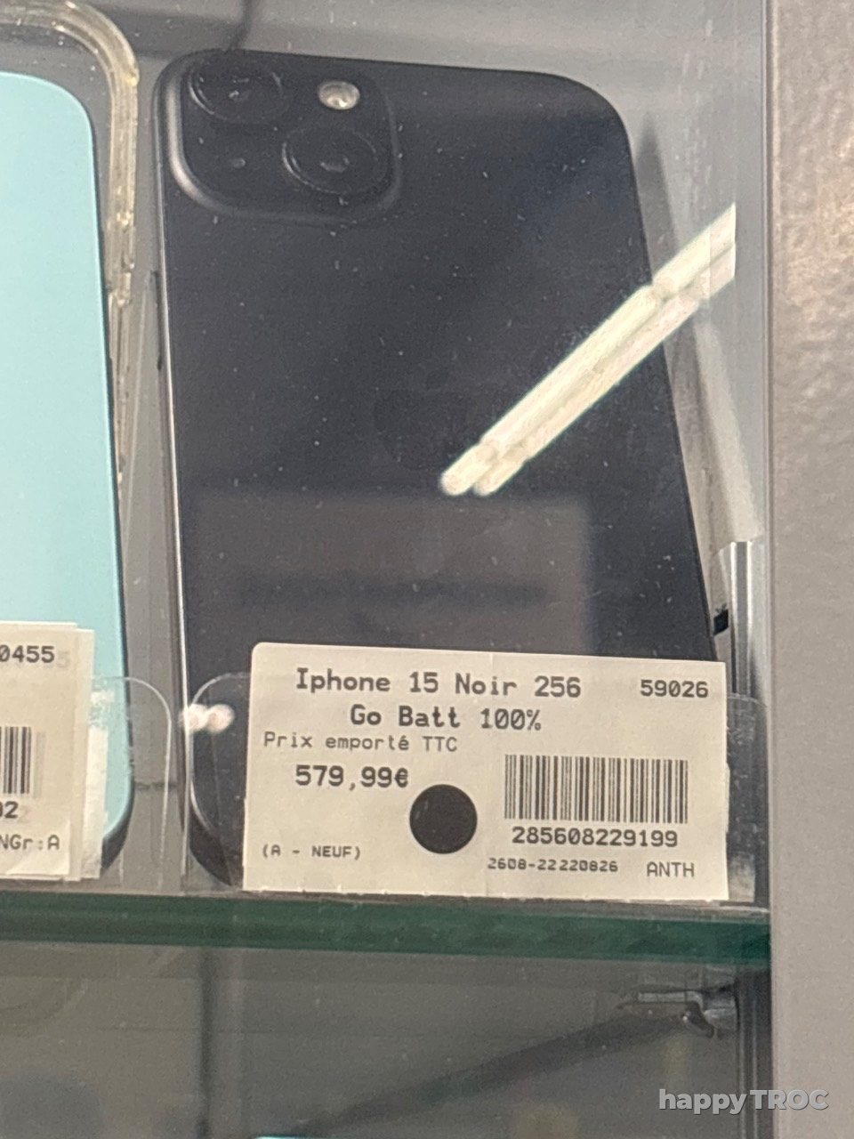 Iphone 15 Noir 256 Go Batt