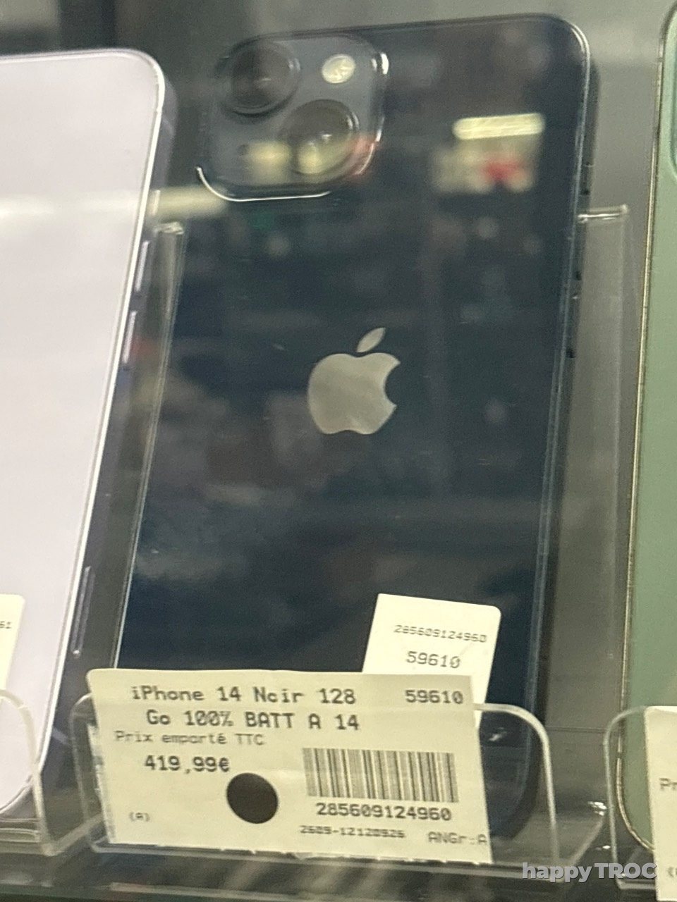 iPhone 14 Noir 128 Go 100% BATT A