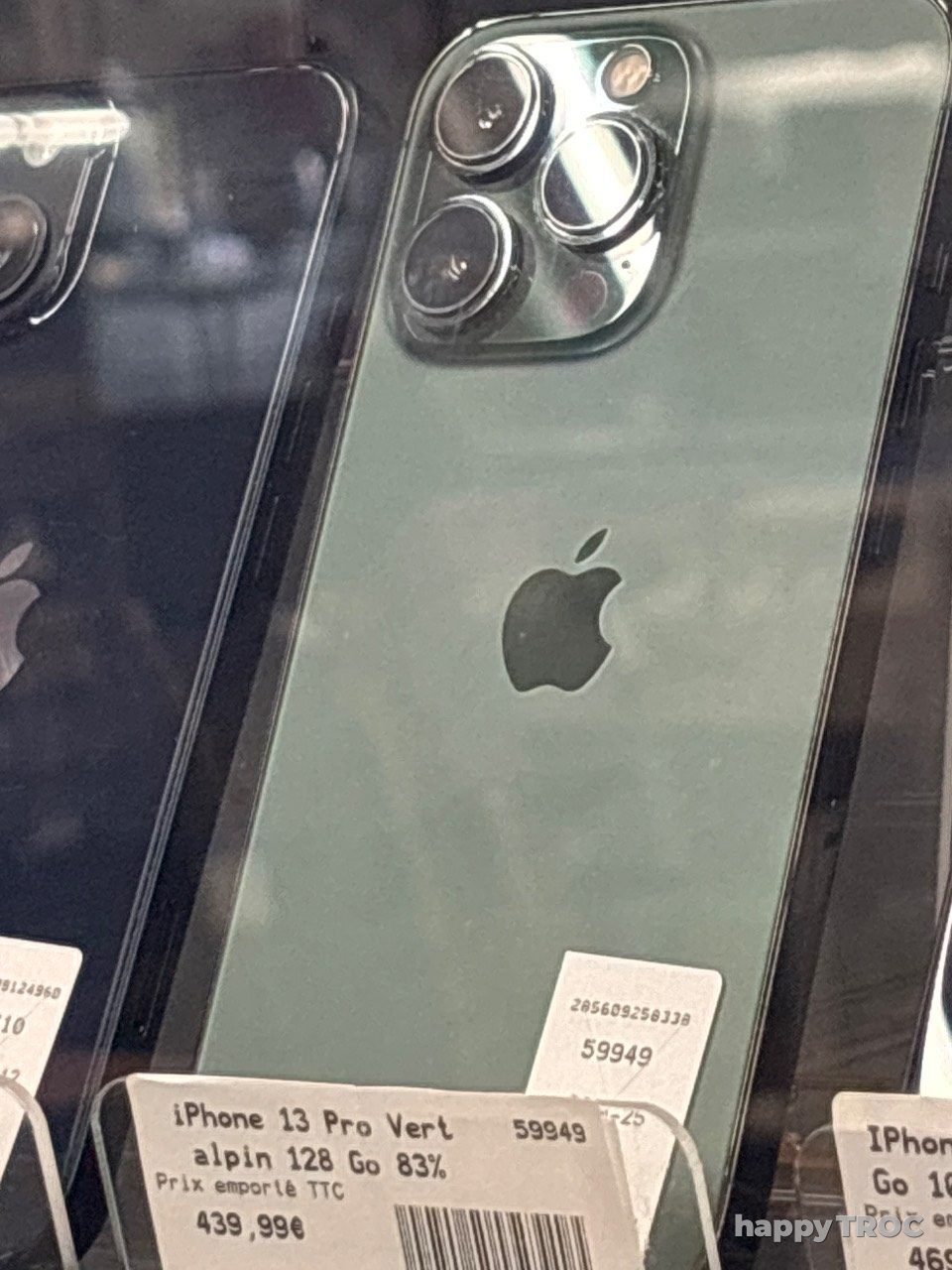 iPhone 13 Pro Vert alpin 128 Go 83% BATT