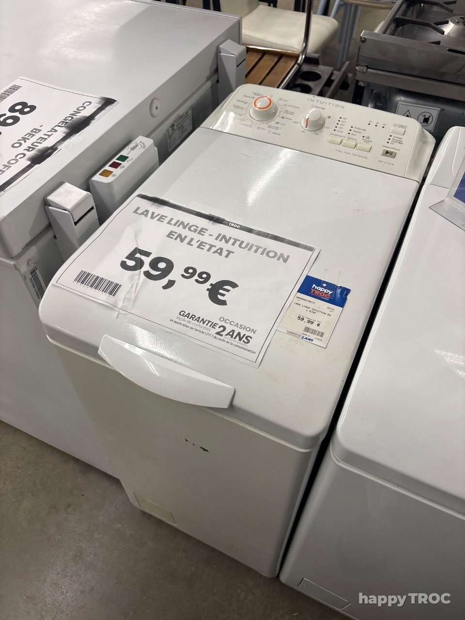 Lave linge intuition en l’état