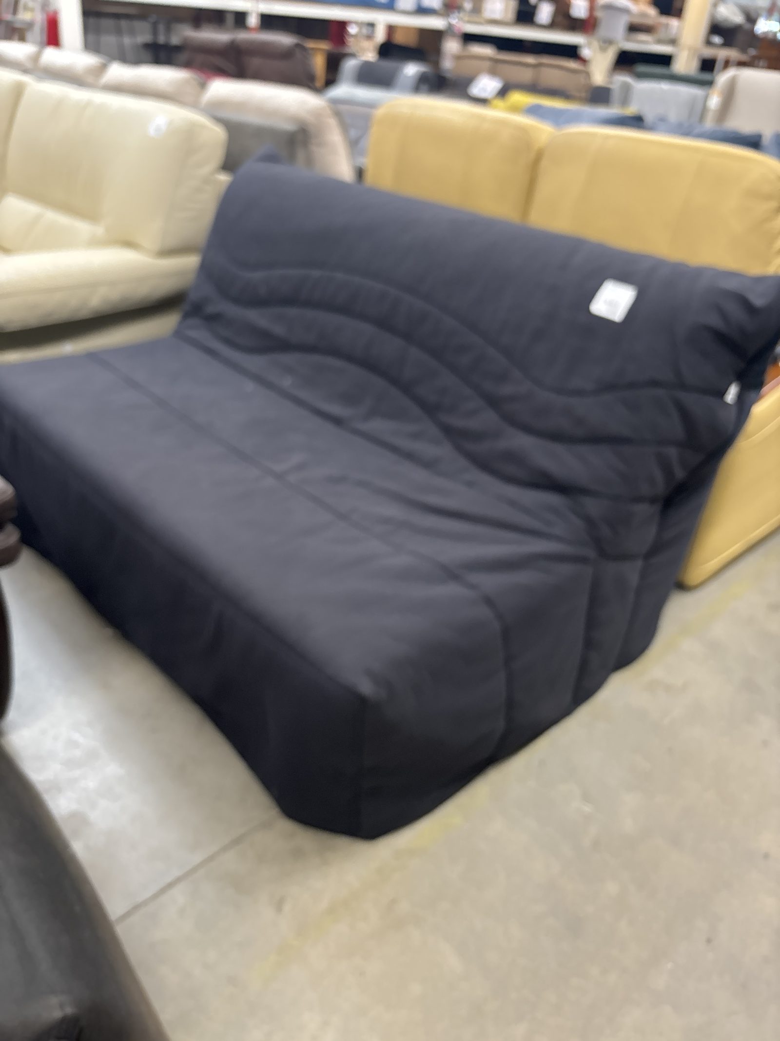 Banquette BZ housse noire Matelas Bultex