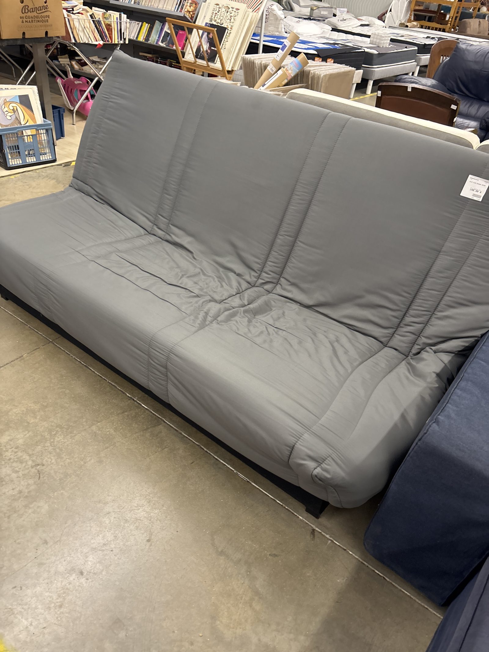 BANQUETTE CLIC CLAC GRISE