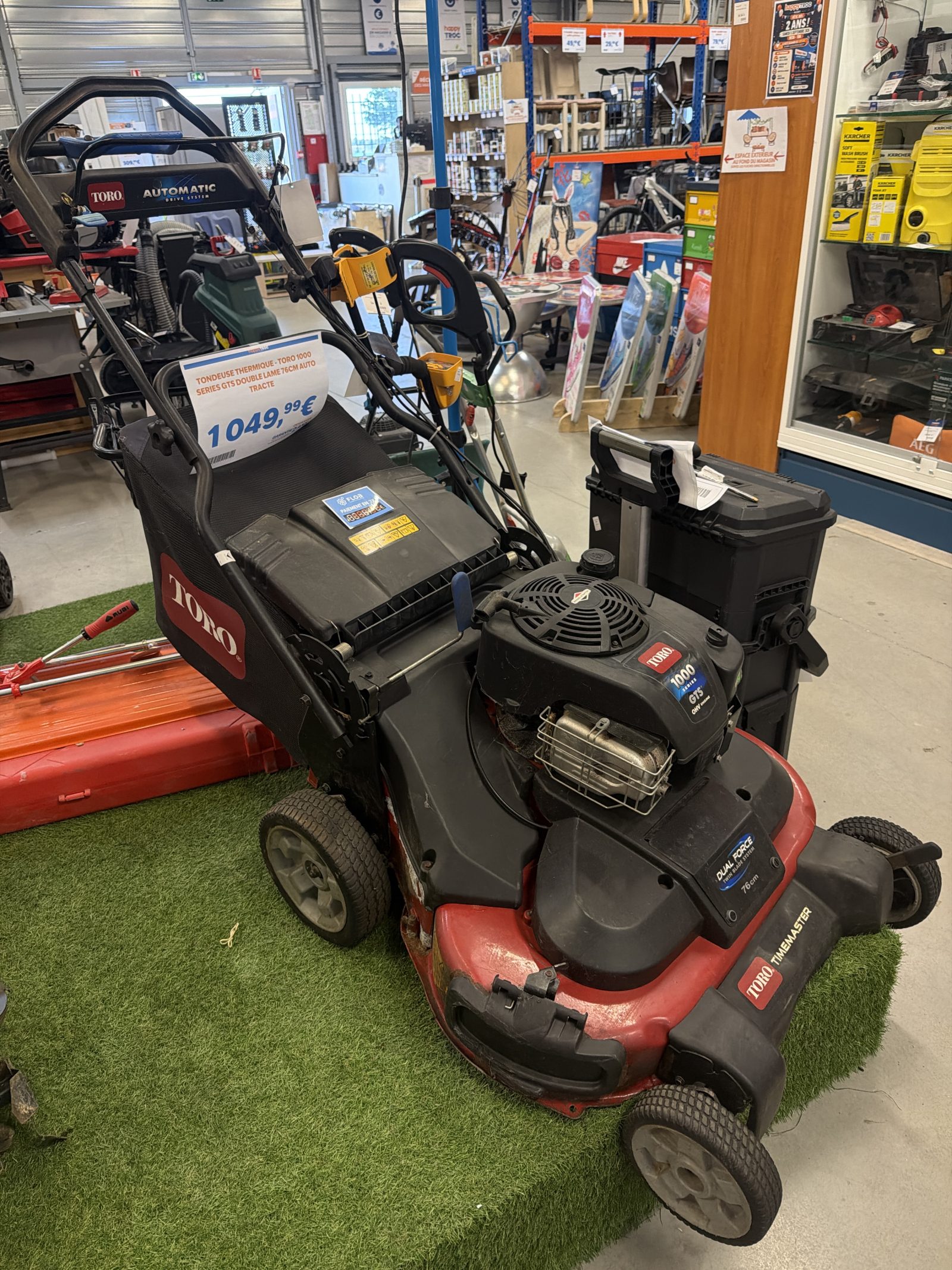 Tondeuse thermique toro 1000 séries GTS double lame 76cm auto tracter