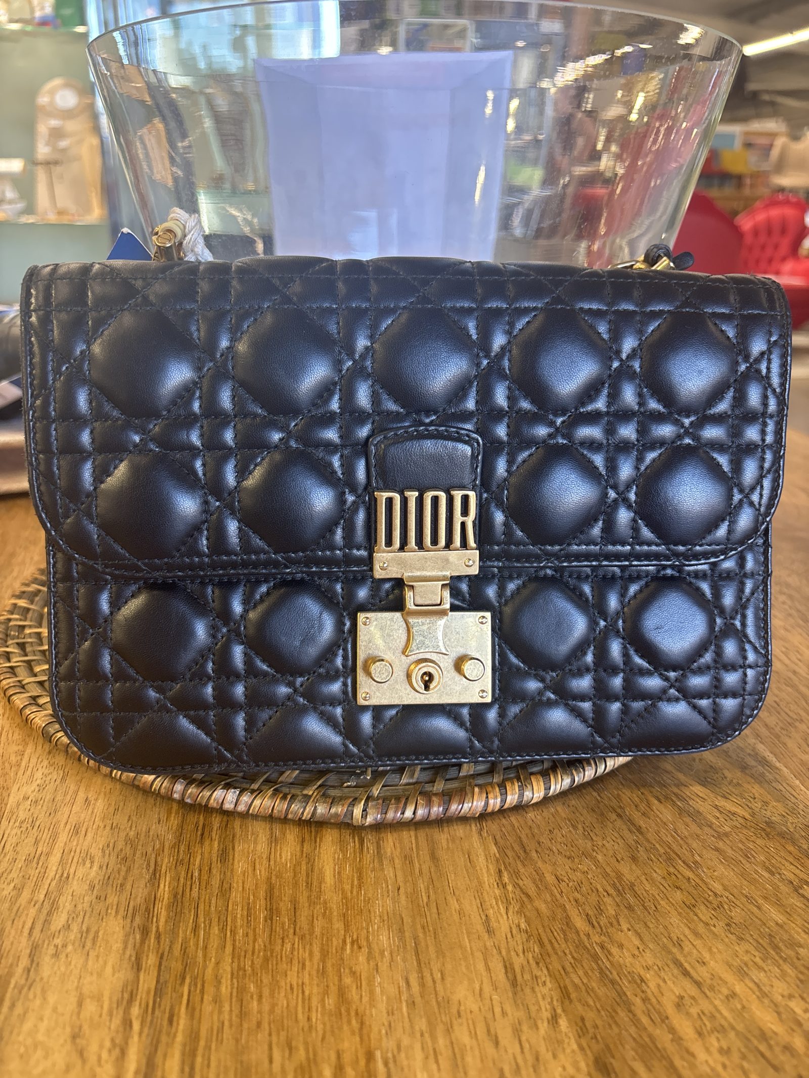 Sac à main miss Dior cuir
