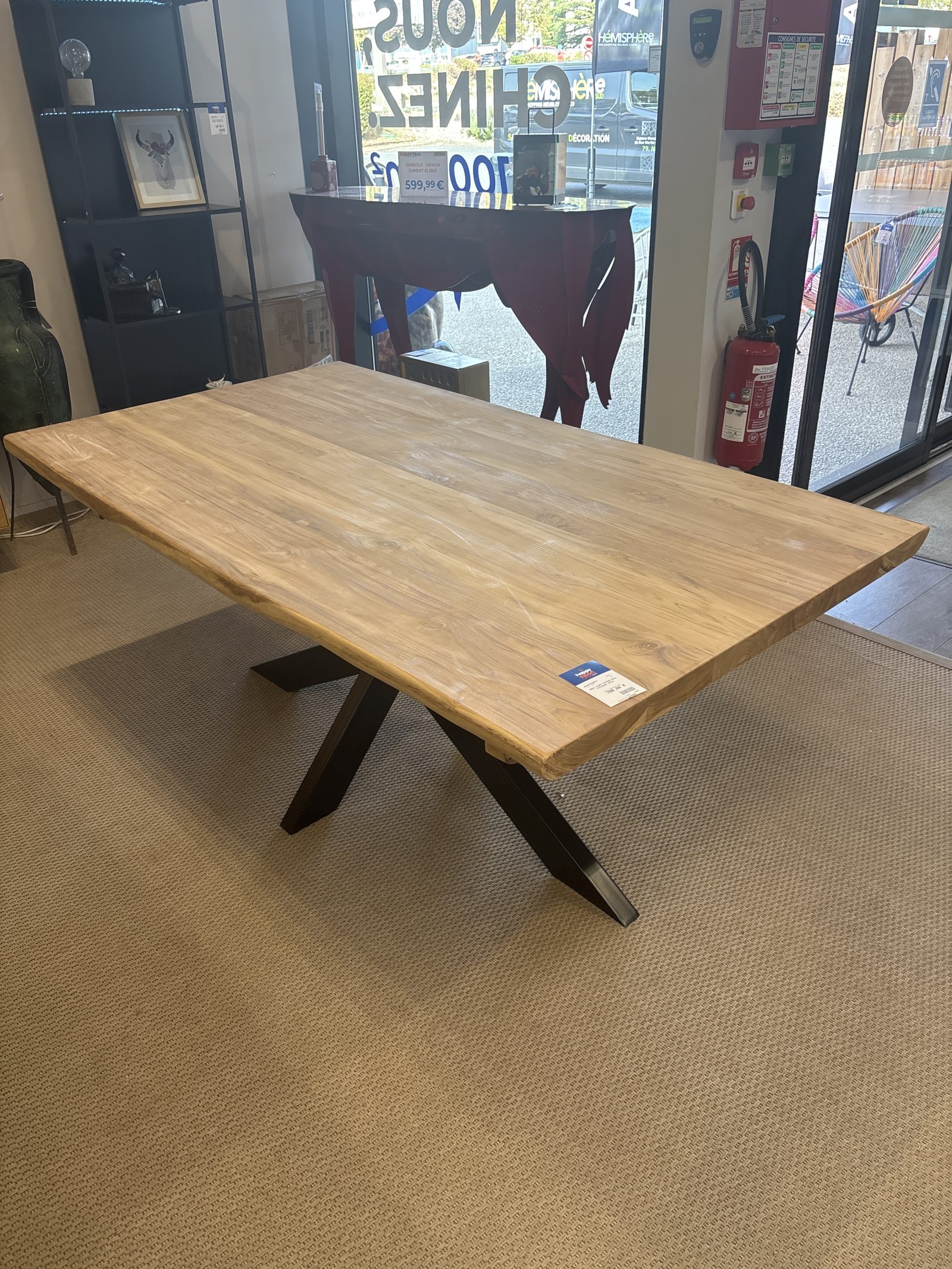 Table Alami Plateau Bois Piétement Métal